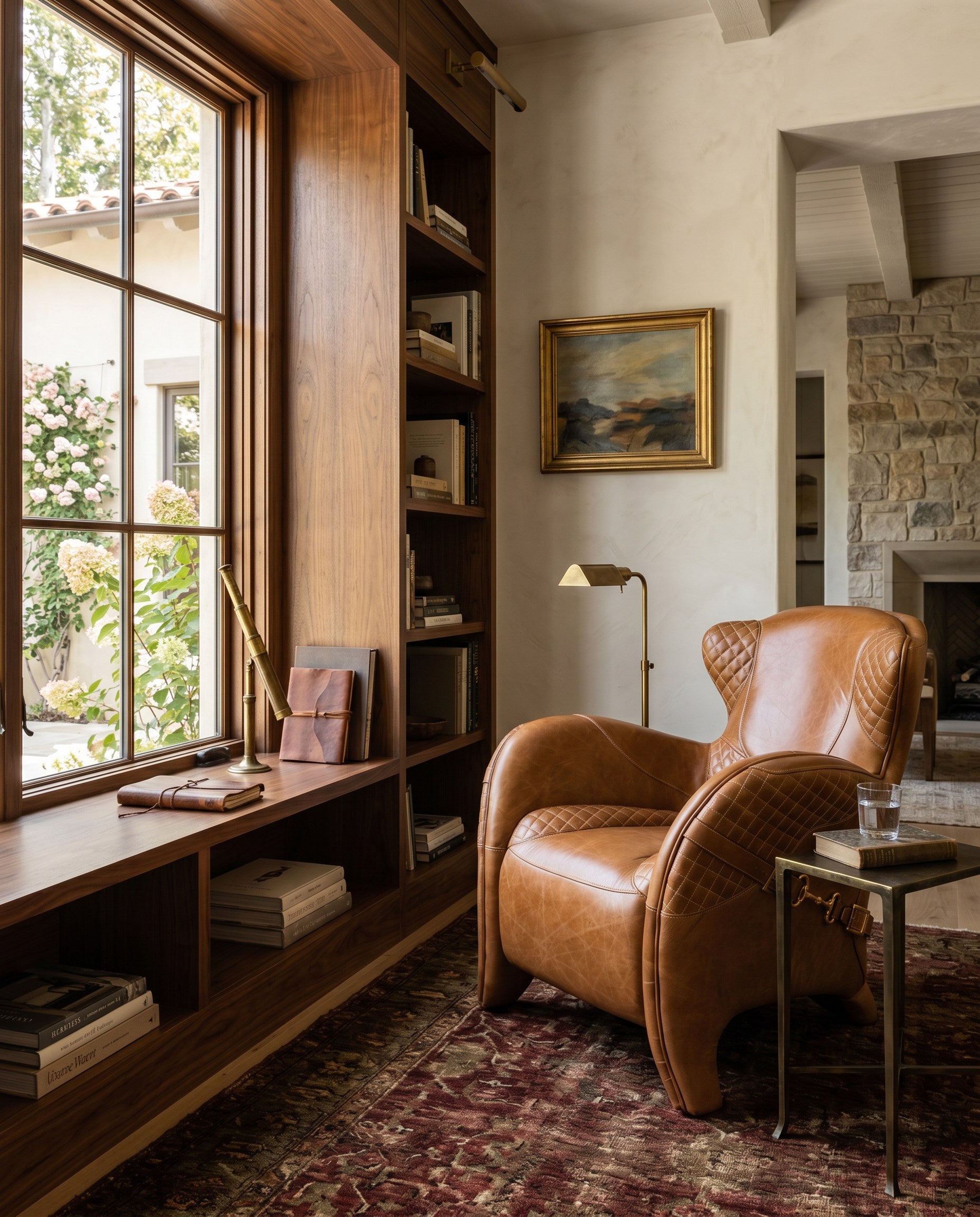 Hera Arm Chair styled in a Sarreid room setting | ZIN Home