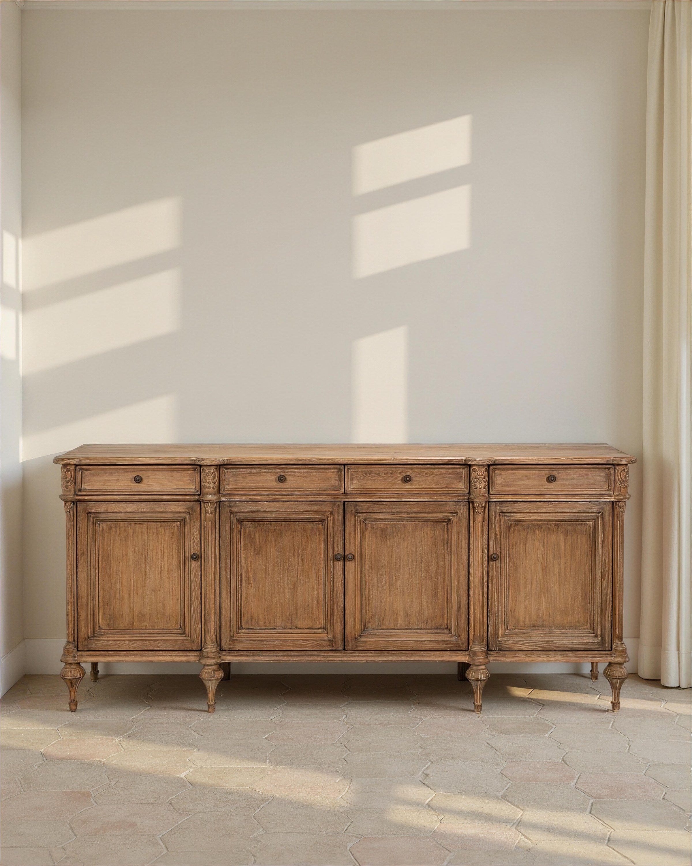 Savoir Du Bois, Natural Finish styled in a Sarreid room setting | ZIN Home