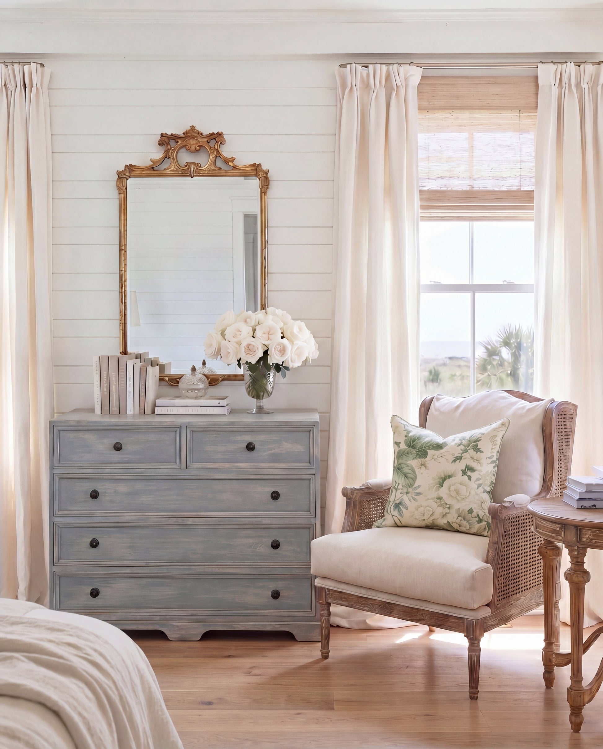 Ava Chair styled in a Sarreid room setting | ZIN Home