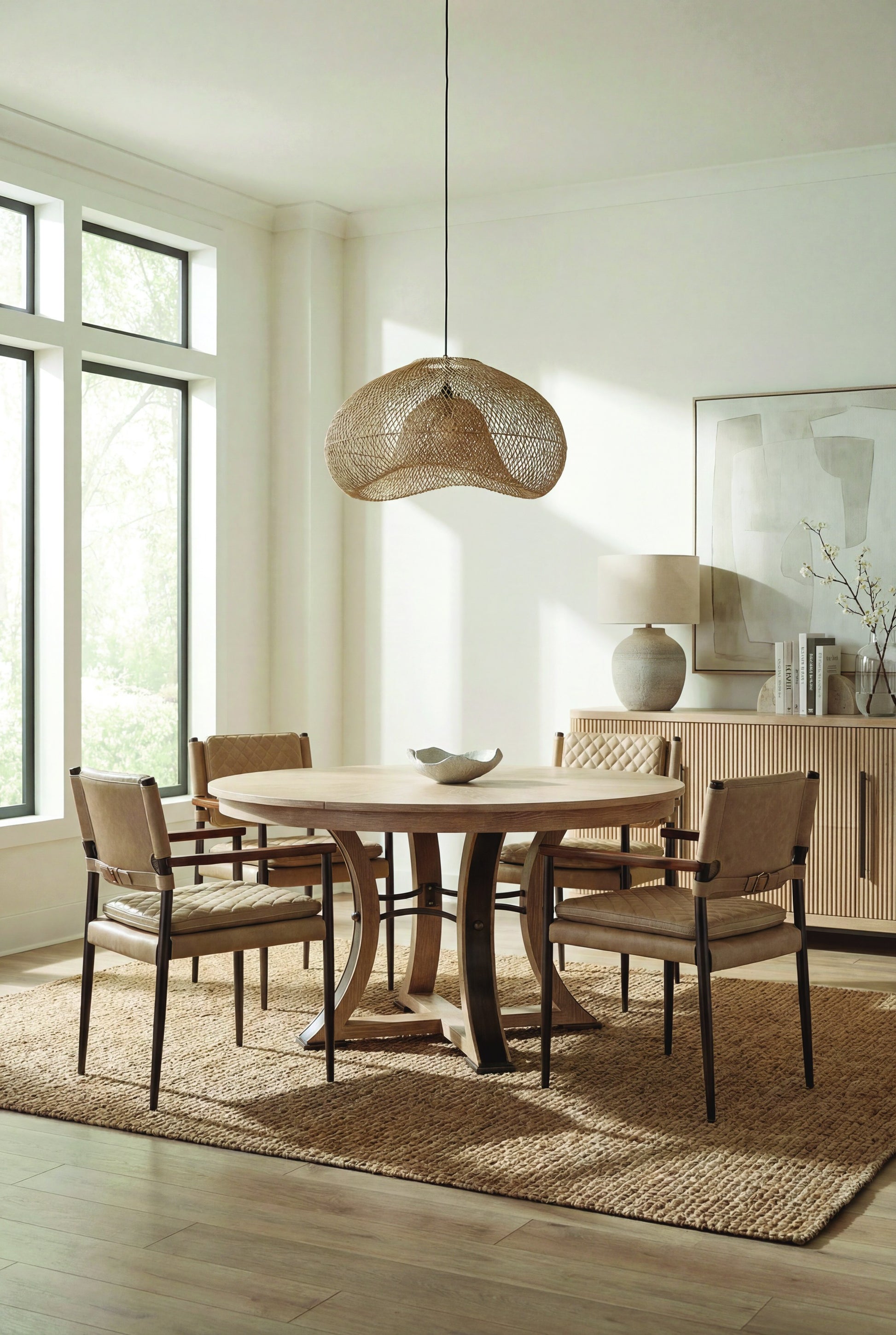 Topsail Credenza styled in a Sarreid room setting | ZIN Home