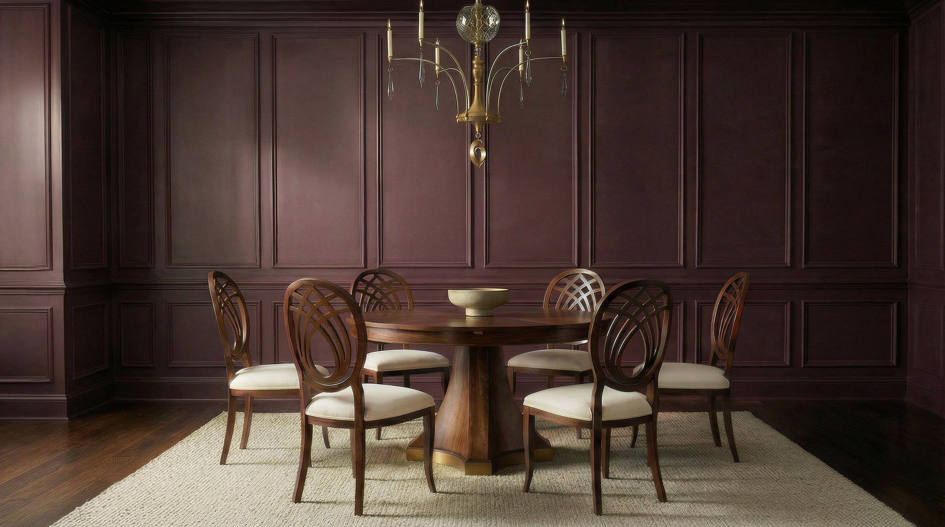 Chelsea Jupe Dining Table styled in a Sarreid room setting | ZIN Home