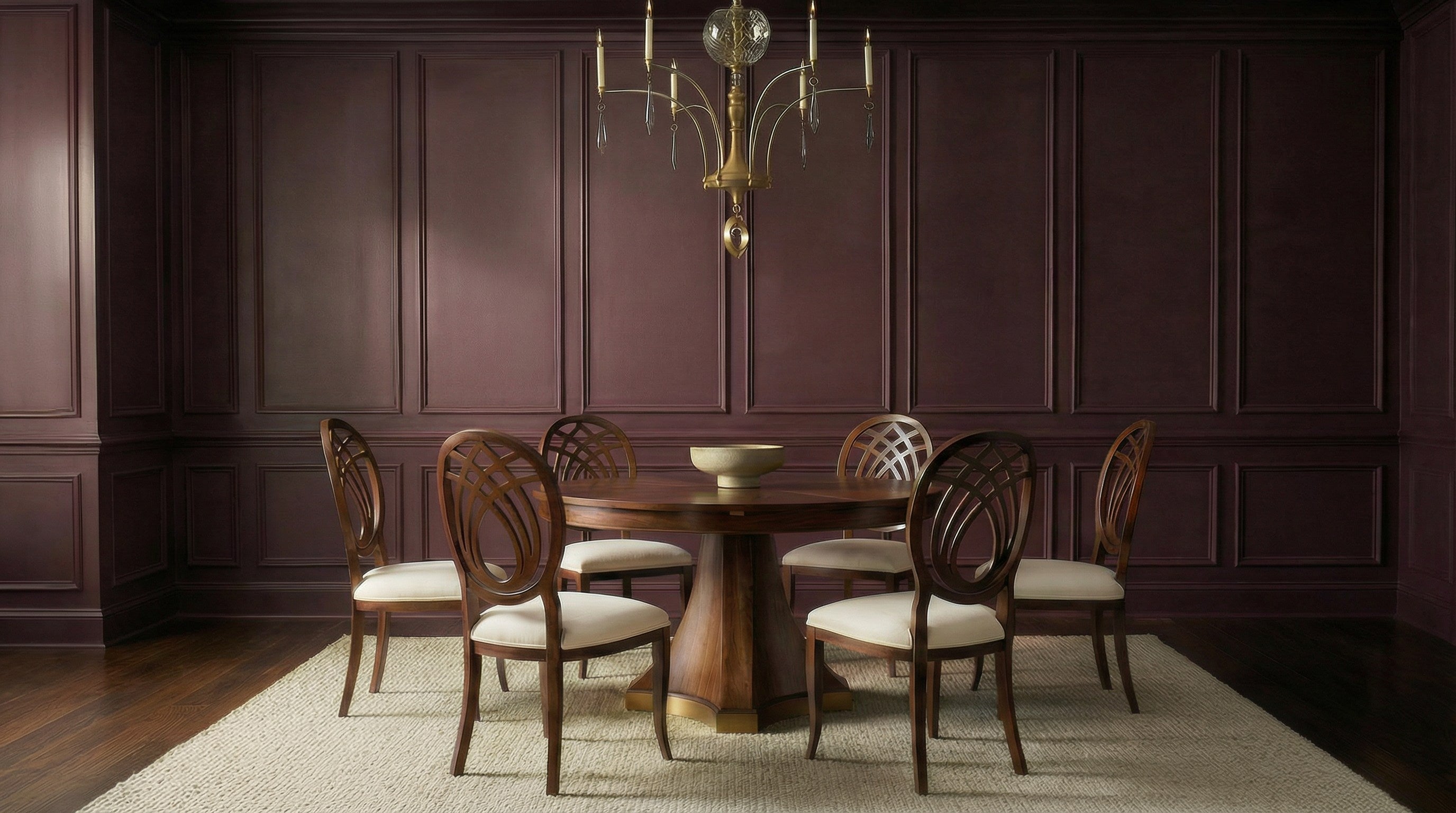 Chelsea Jupe Dining Table styled in a Sarreid room setting | ZIN Home