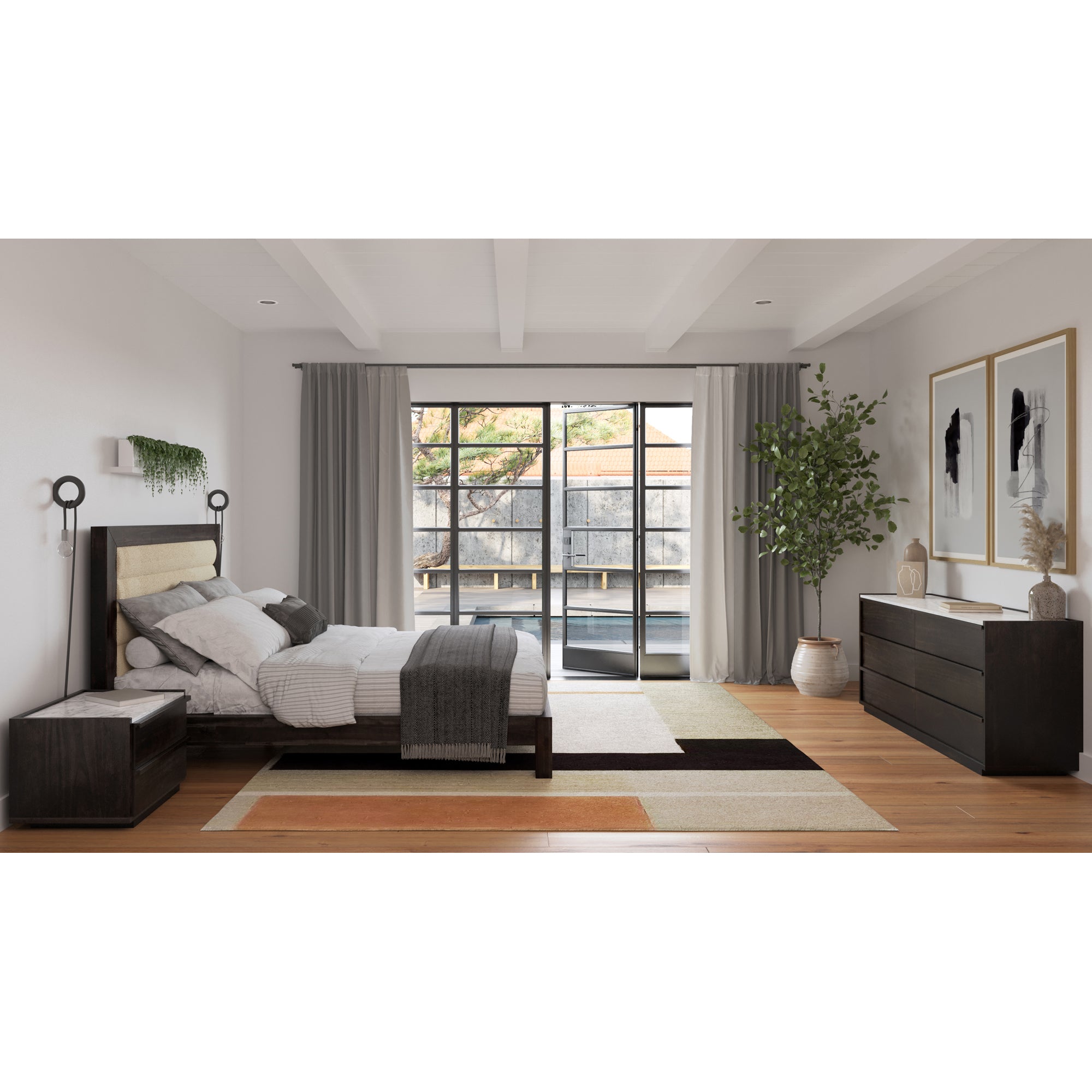 Ashcroft Nightstand Dark Grey by Moe's Home Collection - view 13