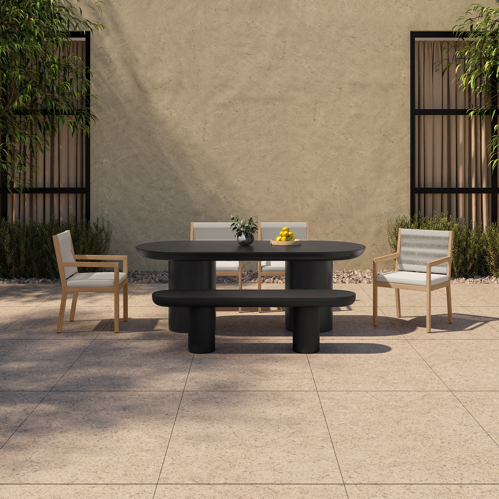 Rocca Dining Table Black by Moe's Home Collection - view 4
