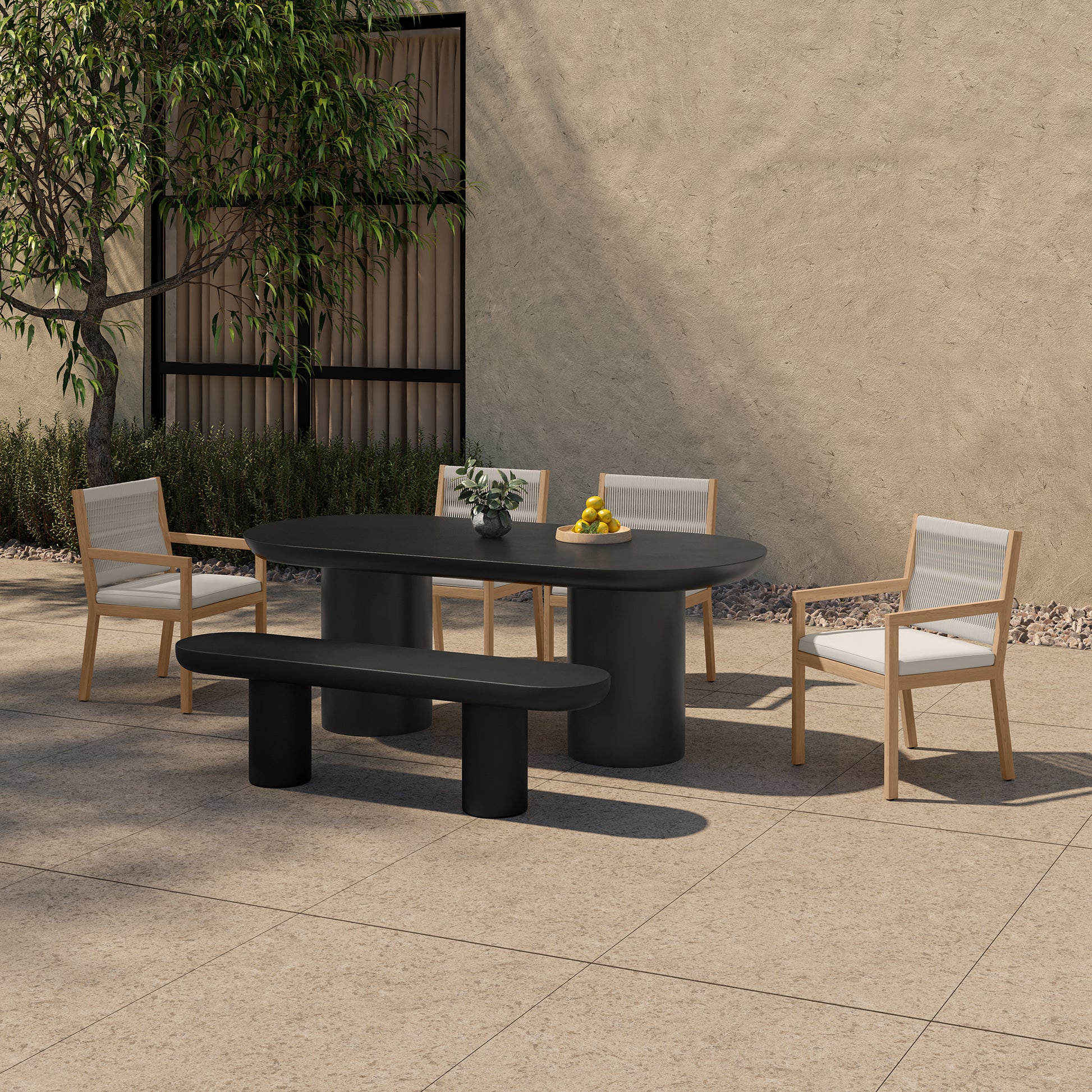 Rocca Dining Table Black by Moe's Home Collection - view 5