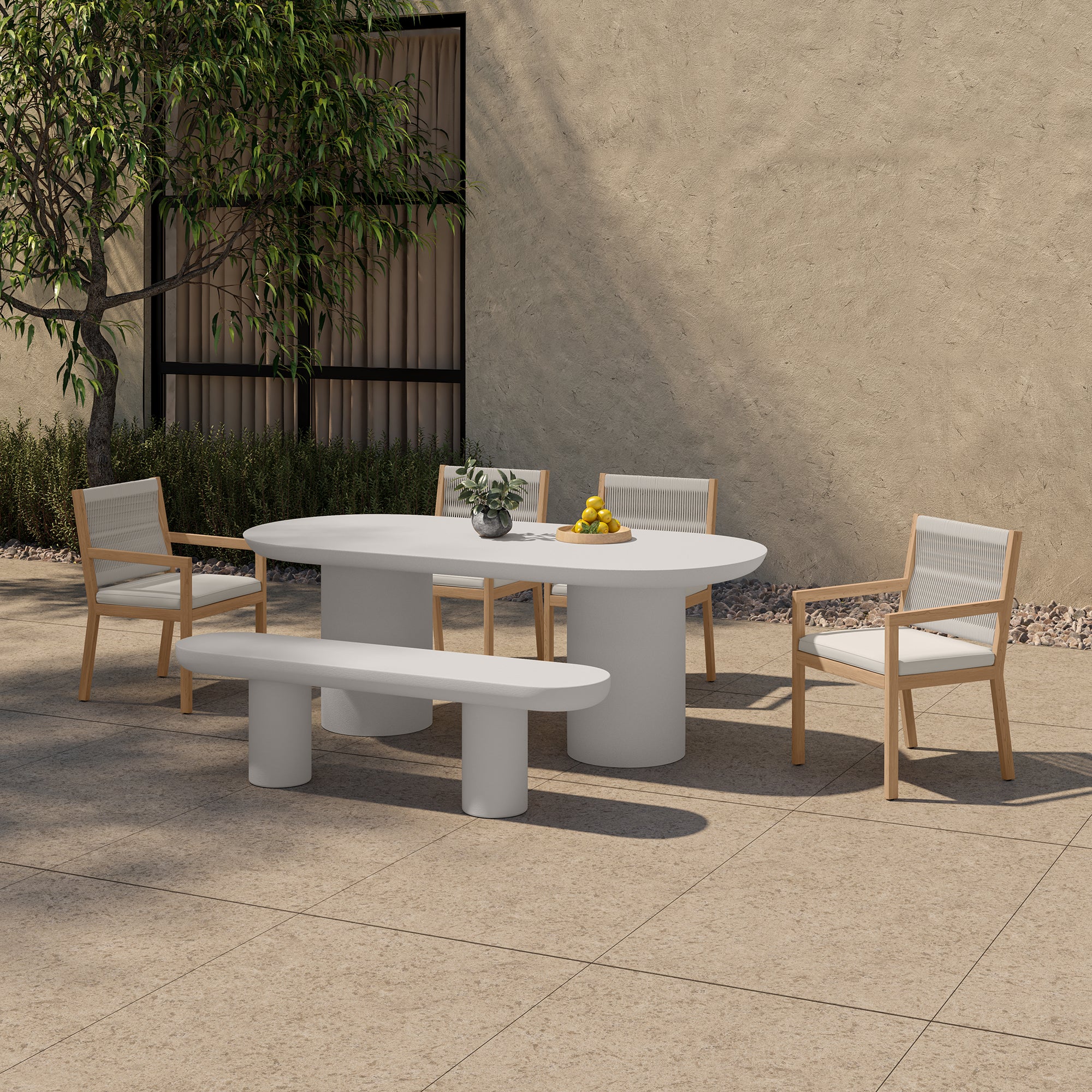 Rocca Dining Table Cream by Moe's Home Collection - view 3