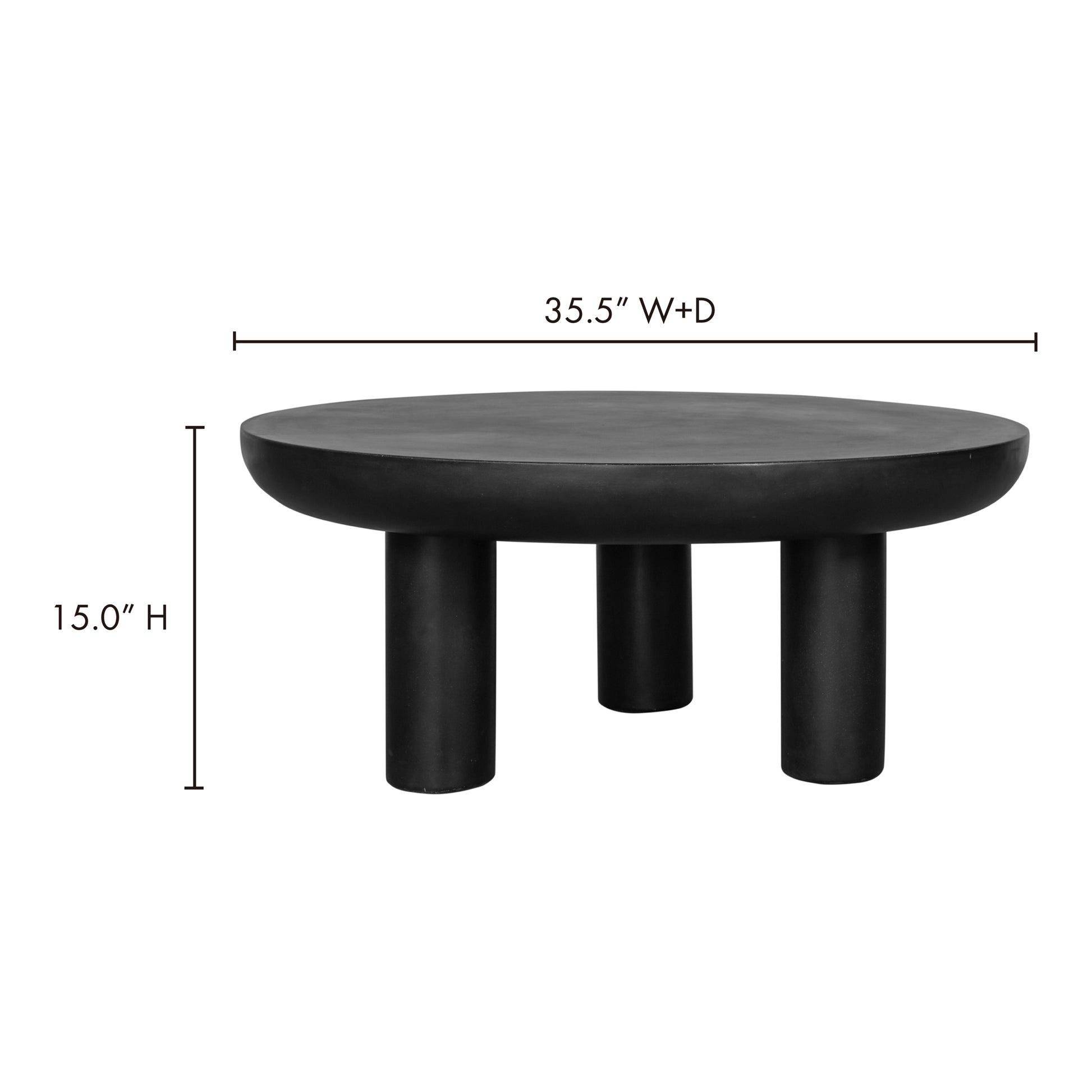 Rocca Coffee Table Black by Moe's Home Collection - view 5