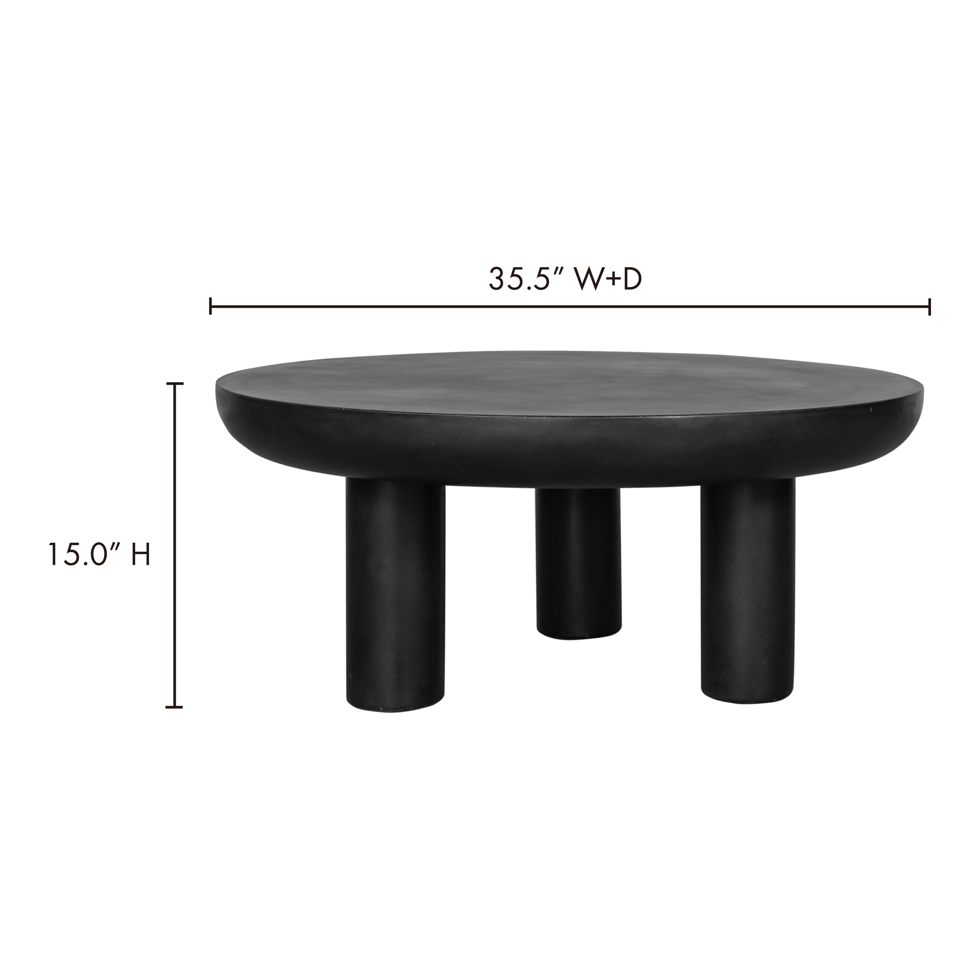 Rocca Coffee Table Black by Moe's Home Collection - view 5