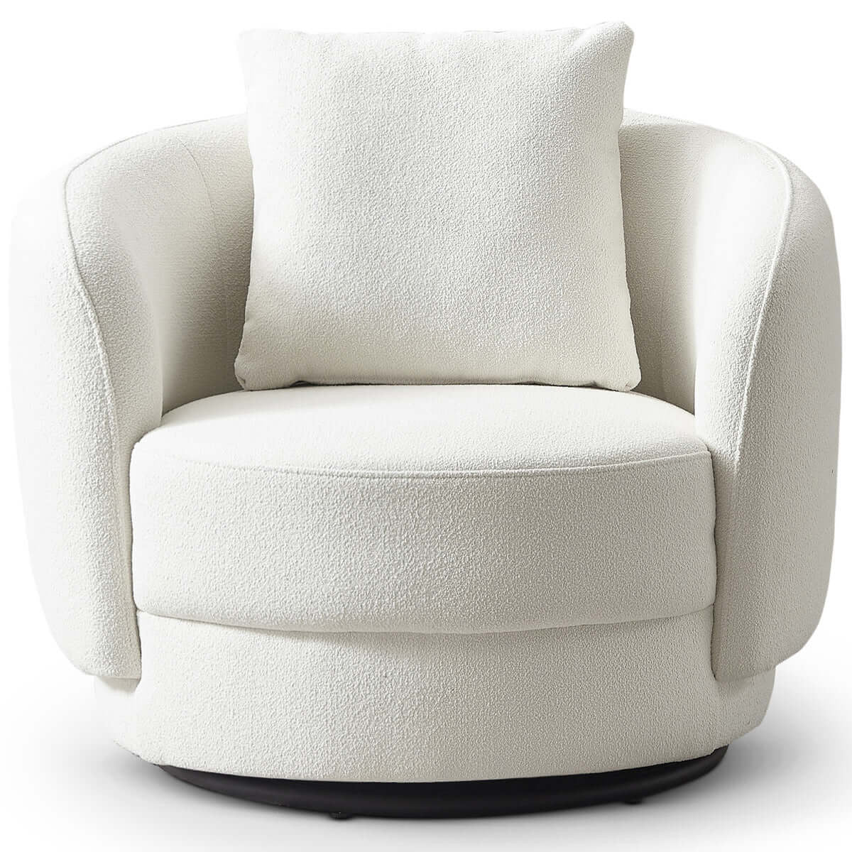Dylan Boucle Lounge Chair - Cream