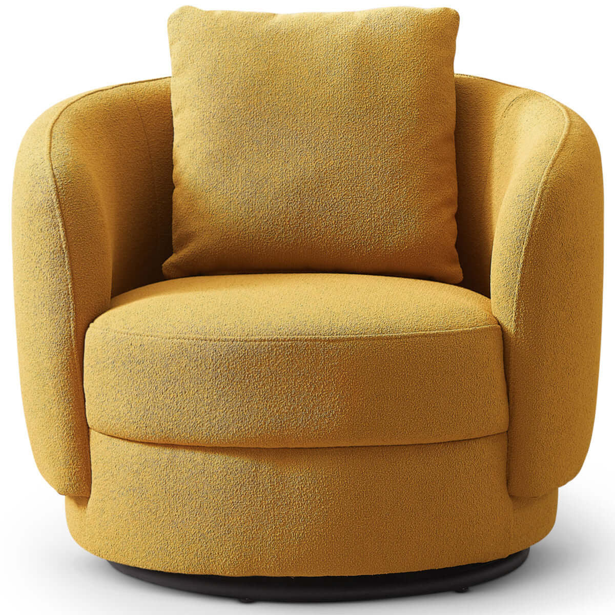 Dylan Boucle Lounge Chair - Yellow