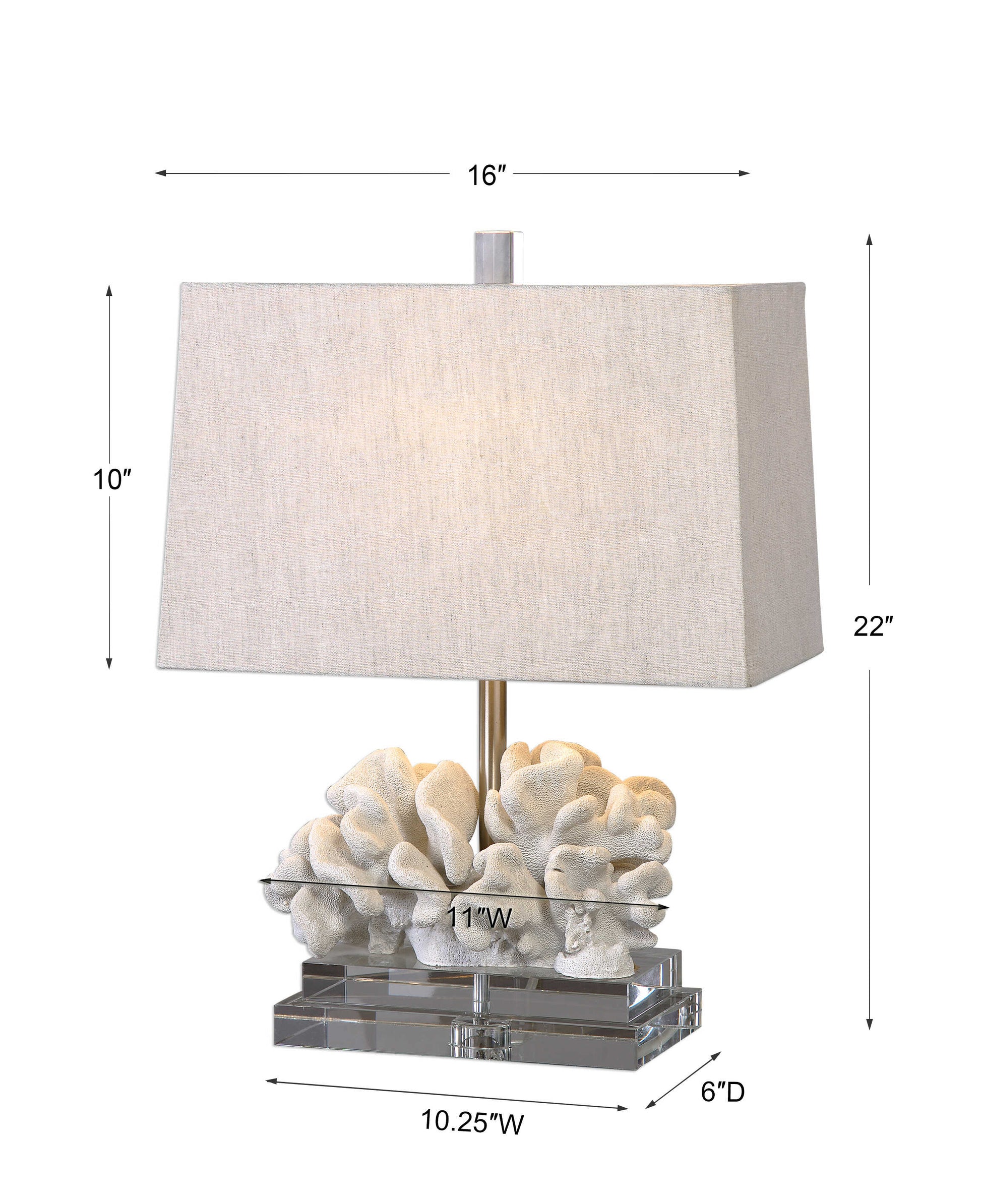 Coral Sculpture Table Lamp - ZUTMO-27176-1 - image 3