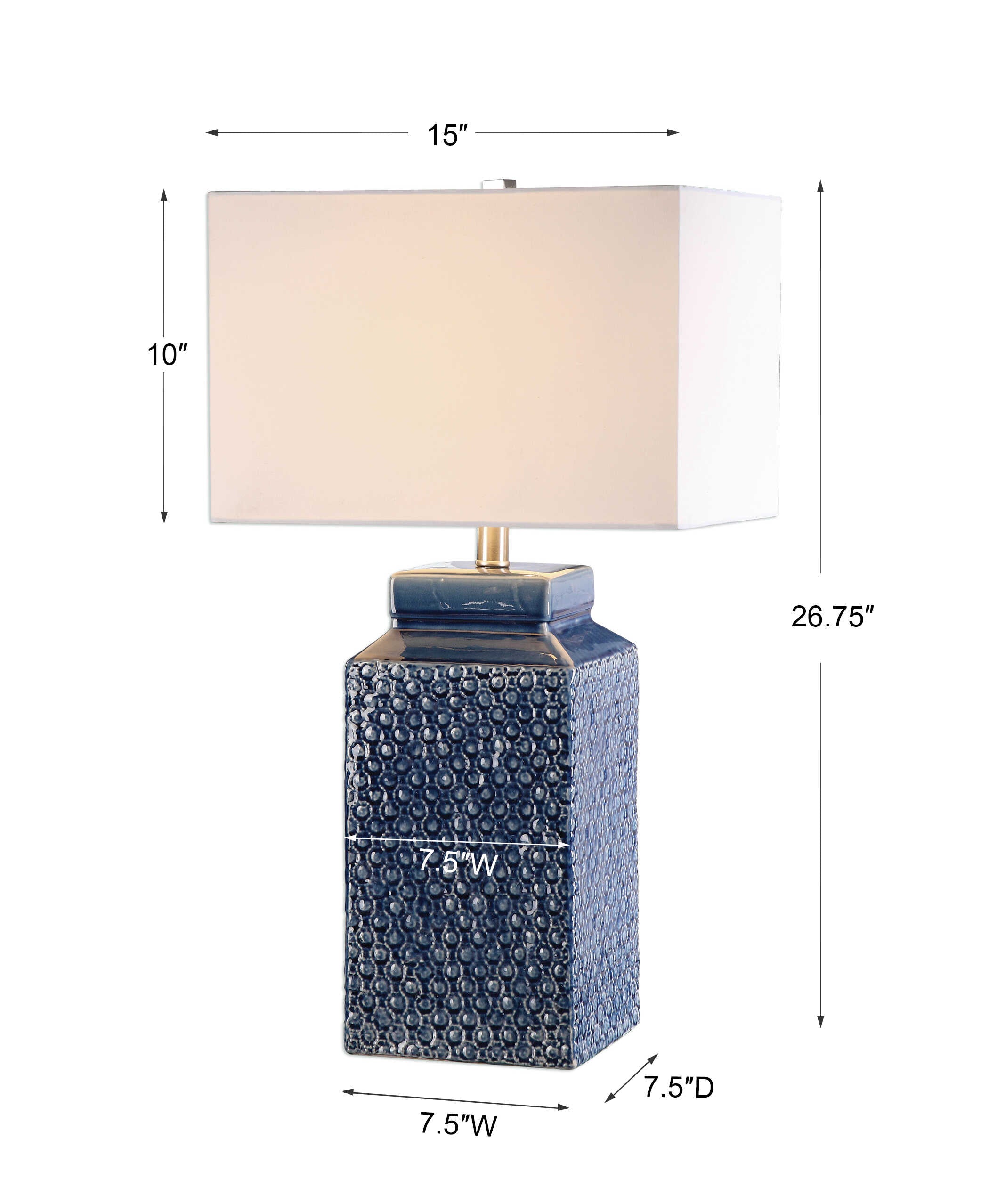 Pero Sapphire Blue Lamp - ZUTMO-27229-1 - image 3