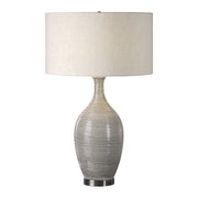 Dinah Gray Textured Table Lamp - ZUTMO-27518 - image 1