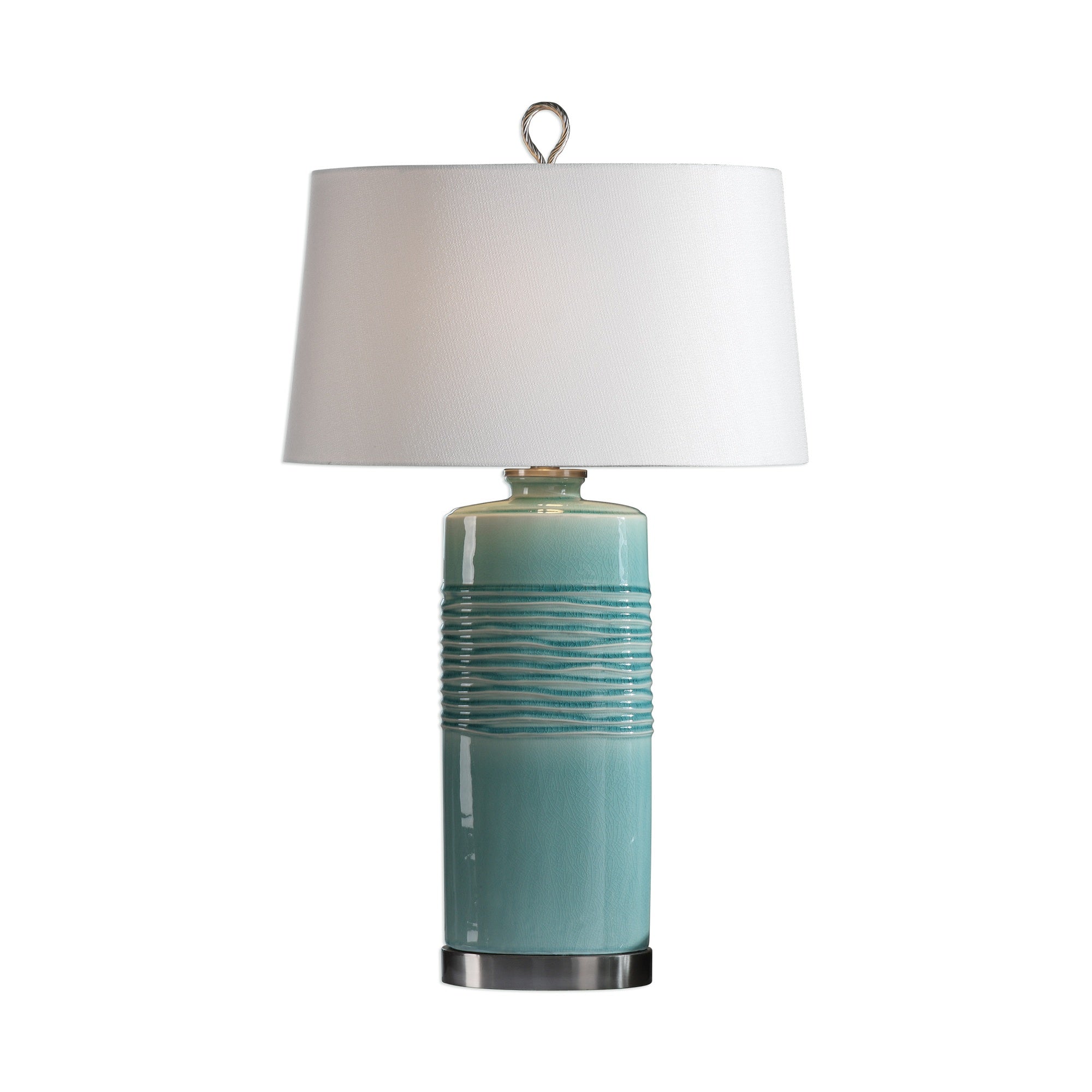 Rila Distressed Teal Table Lamp - ZUTMO-27569 - image 1