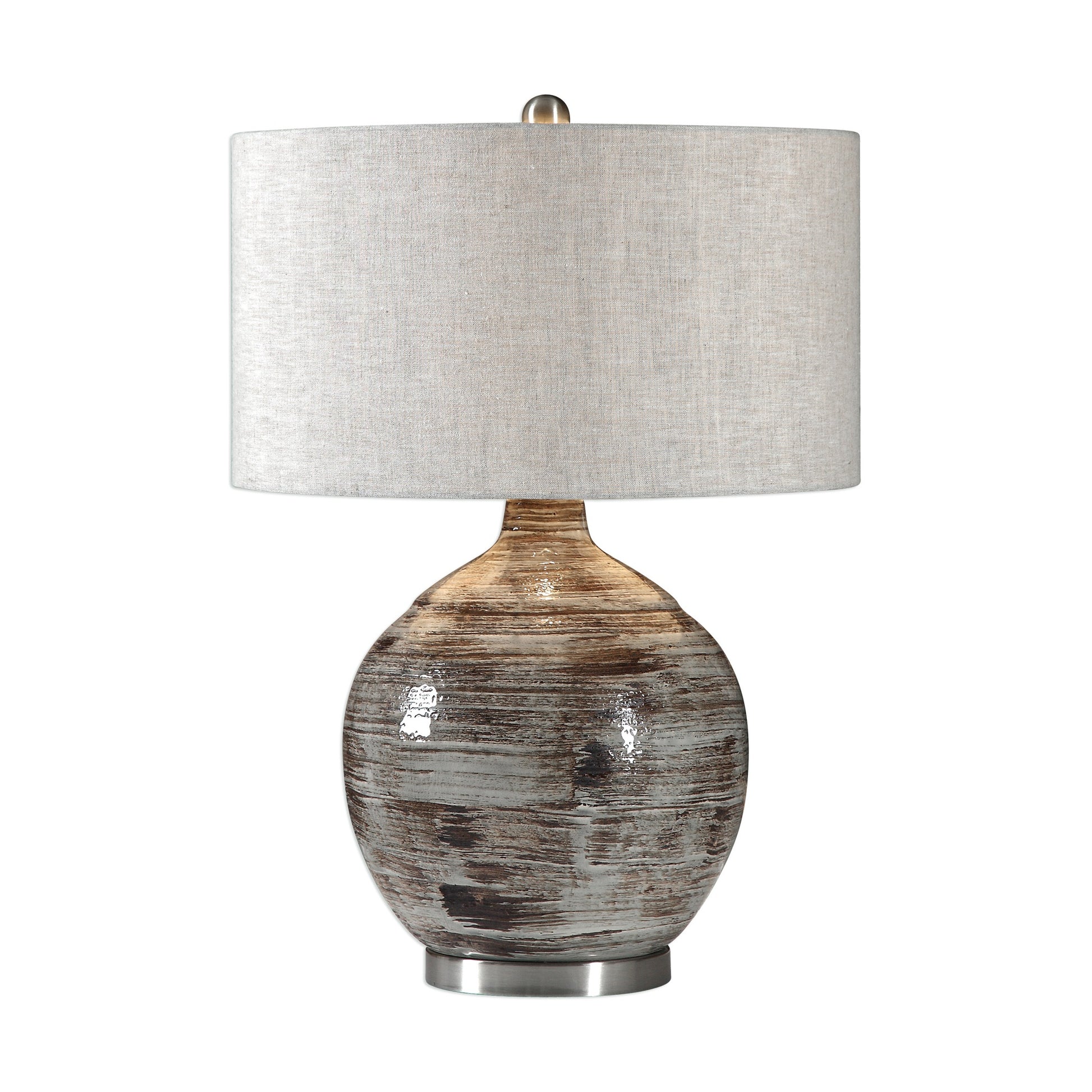 Tamula Distressed Ivory Table Lamp - ZUTMO-27656-1 - image 1