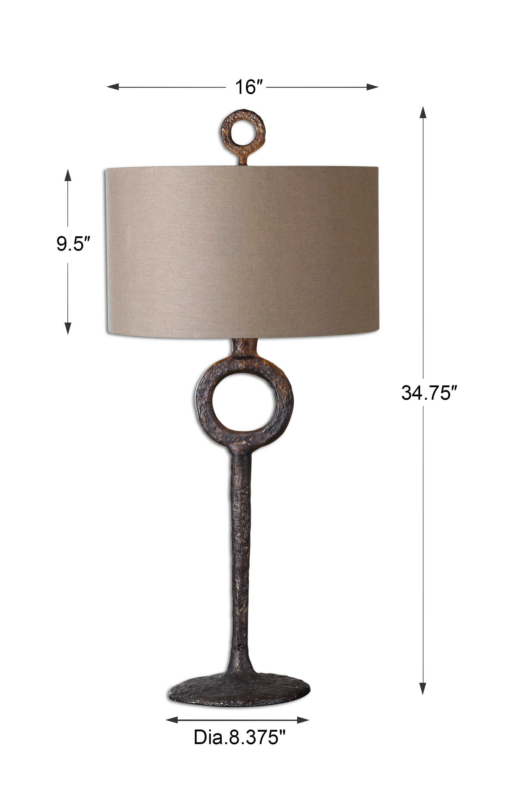 Ferro Cast Iron Table Lamp - ZUTMO-27663 - image 3