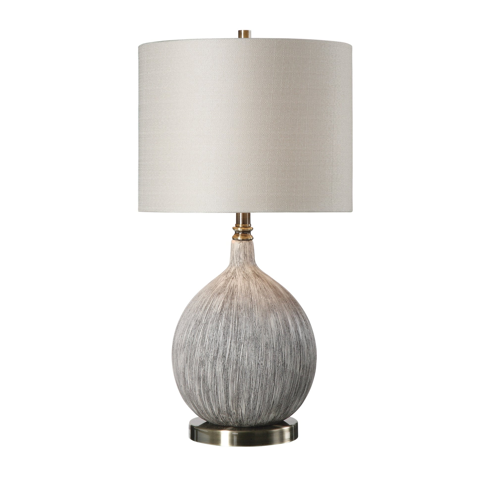 Hedera Textured Ivory Table Lamp - ZUTMO-27715-1 - image 1