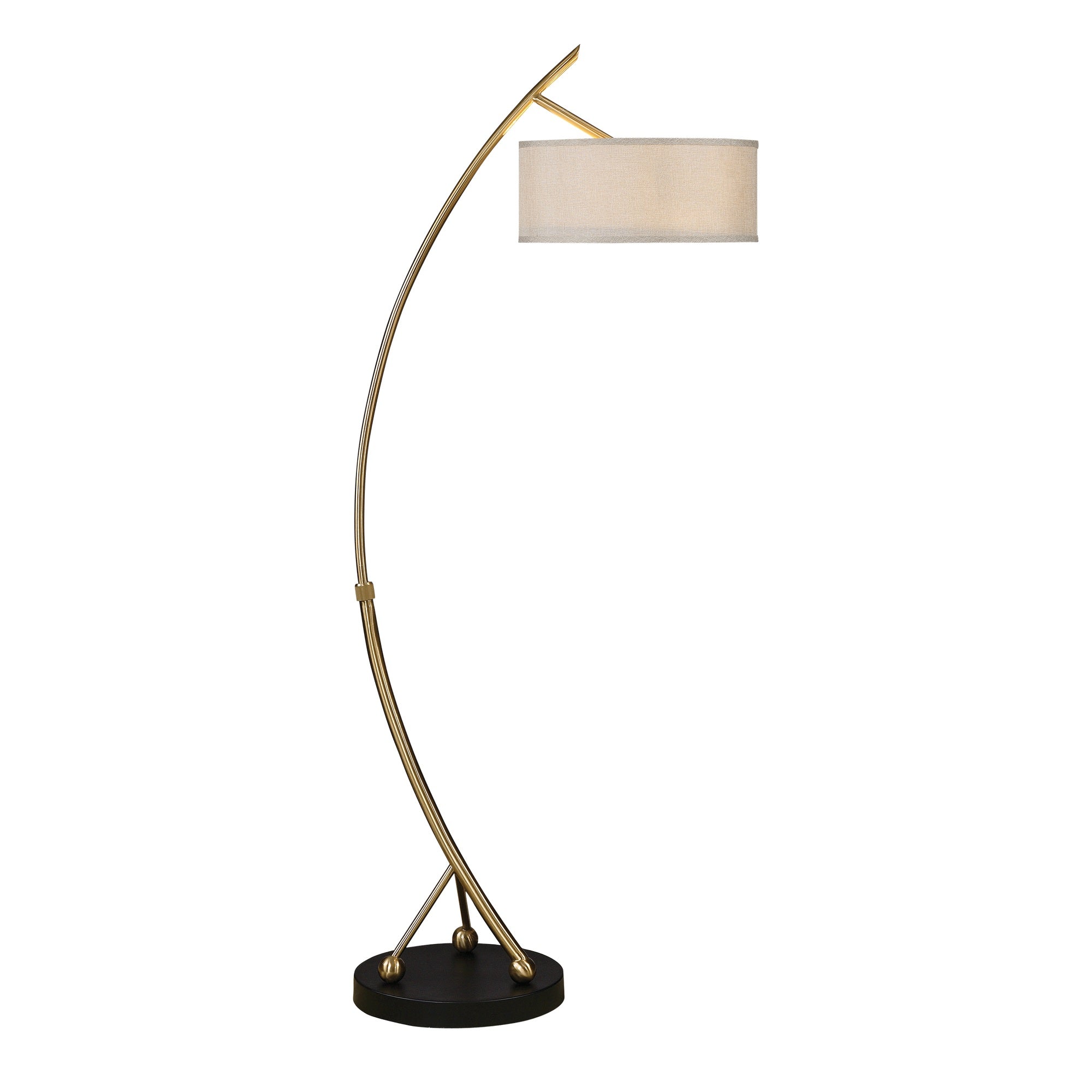 Vardar Curved Brass  Lamp - ZUTMO-28089-1 - image 1