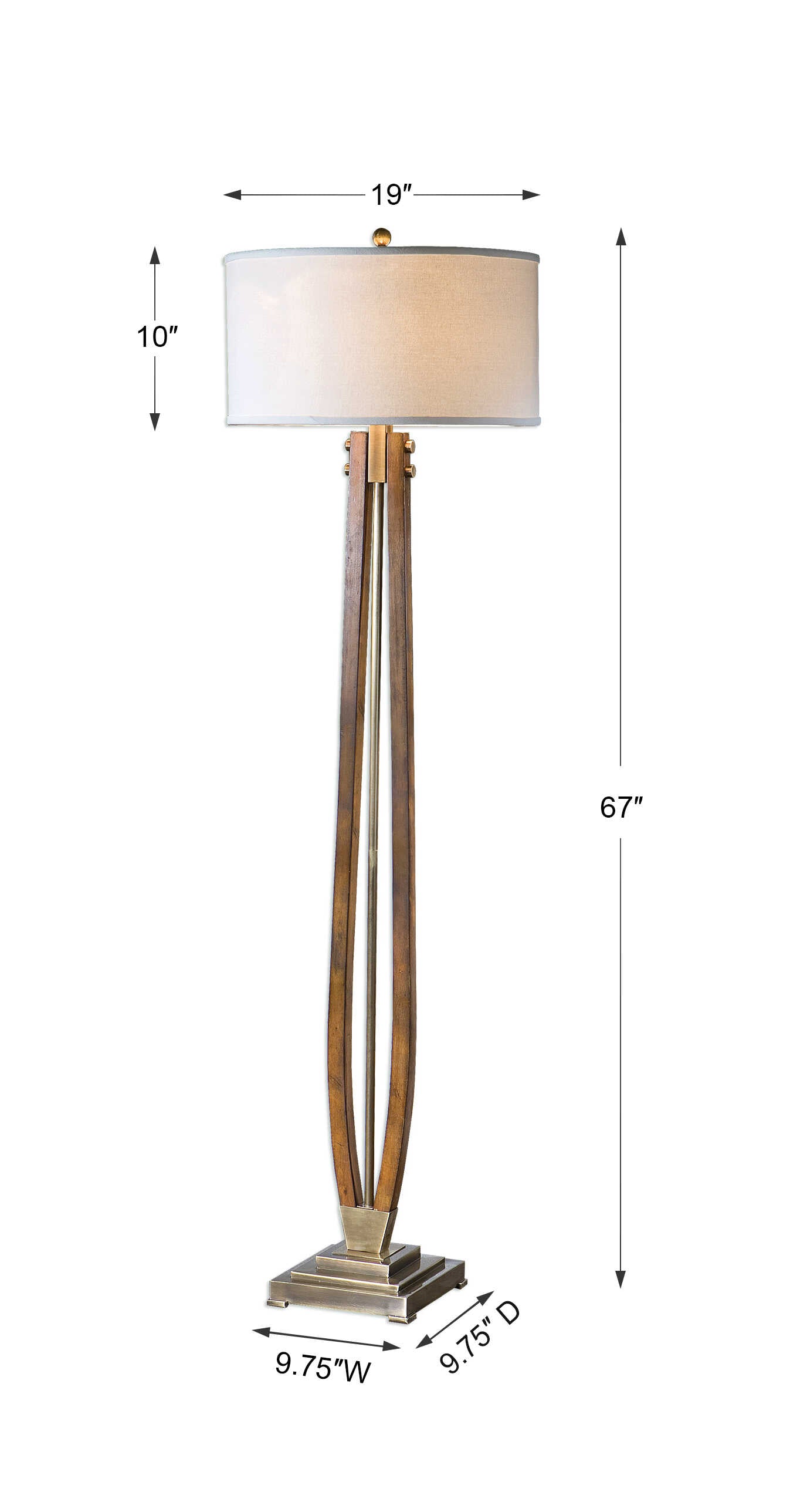 Boydton Burnished Wood  Lamp - ZUTMO-28105 - image 3