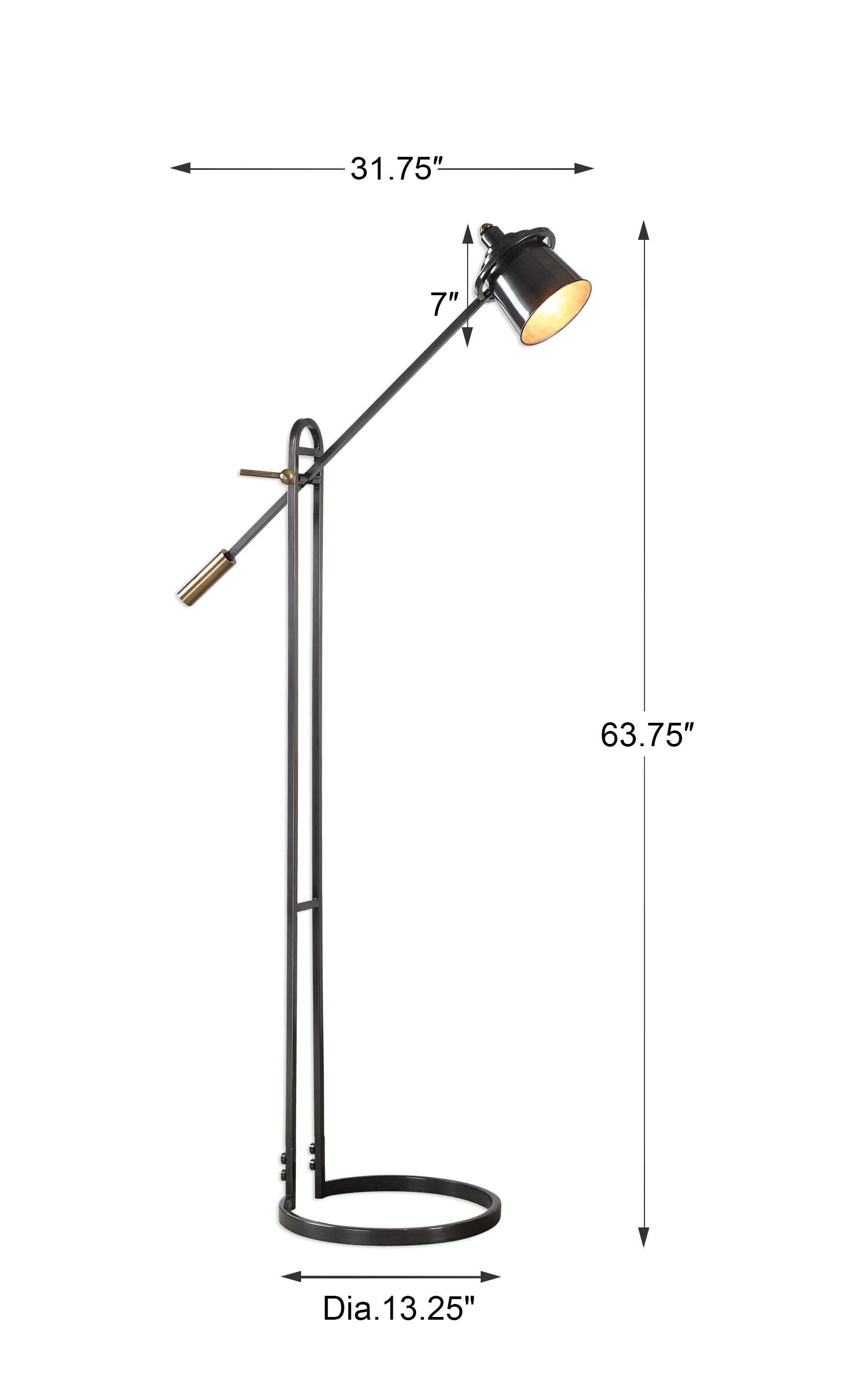 Chisum Dark Bronze  Lamp - ZUTMO-28122-1 - image 3
