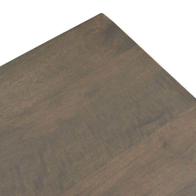 Andalusia Vintage Brown Handcarved 2 Drawer Nightstand