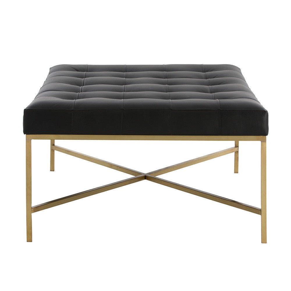 Arteriors Home, Zephyr Polished Antique Brass Wide Bench