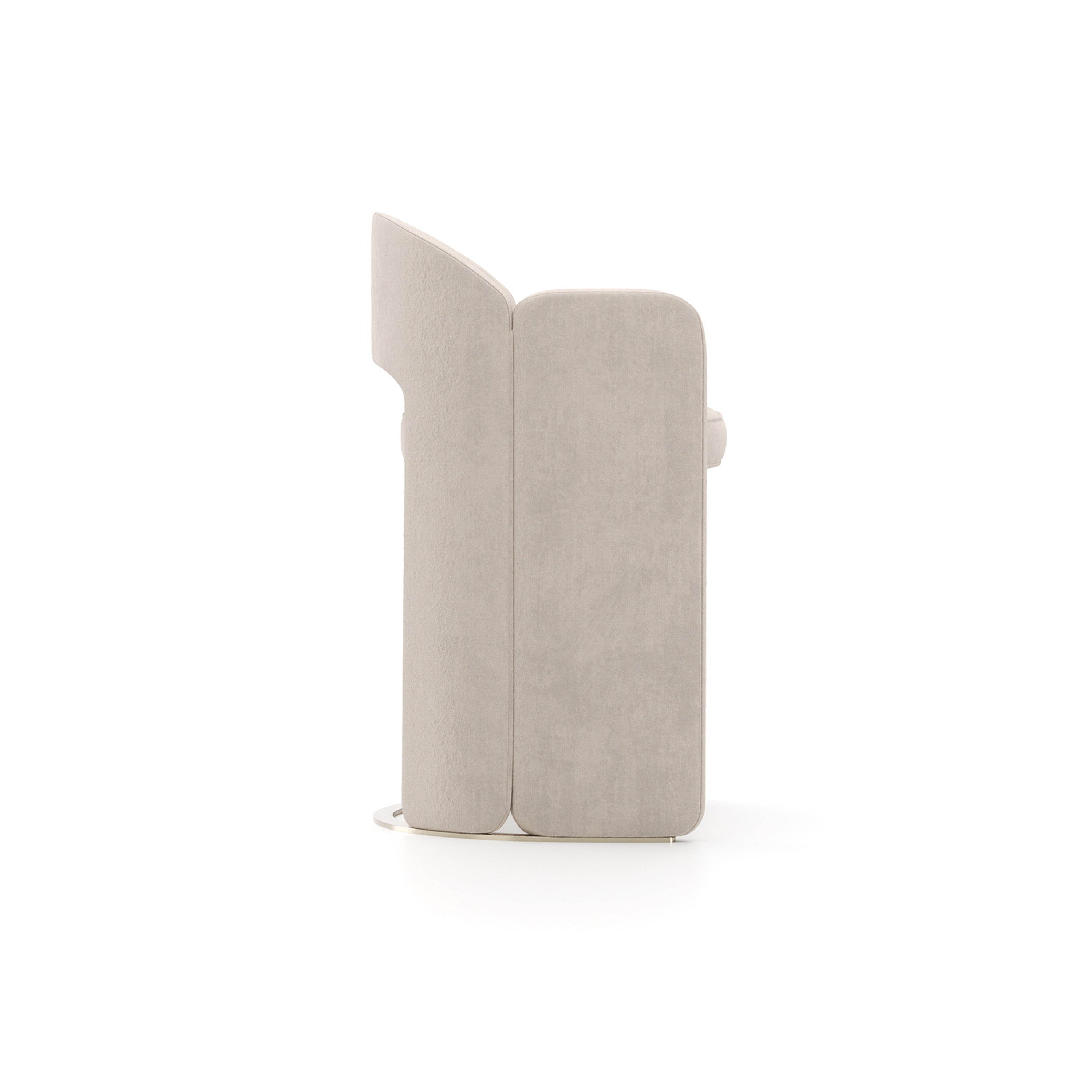 Overlap Counter Stool Ivory Whisper of Gold 23.50" by Caracole - view 4