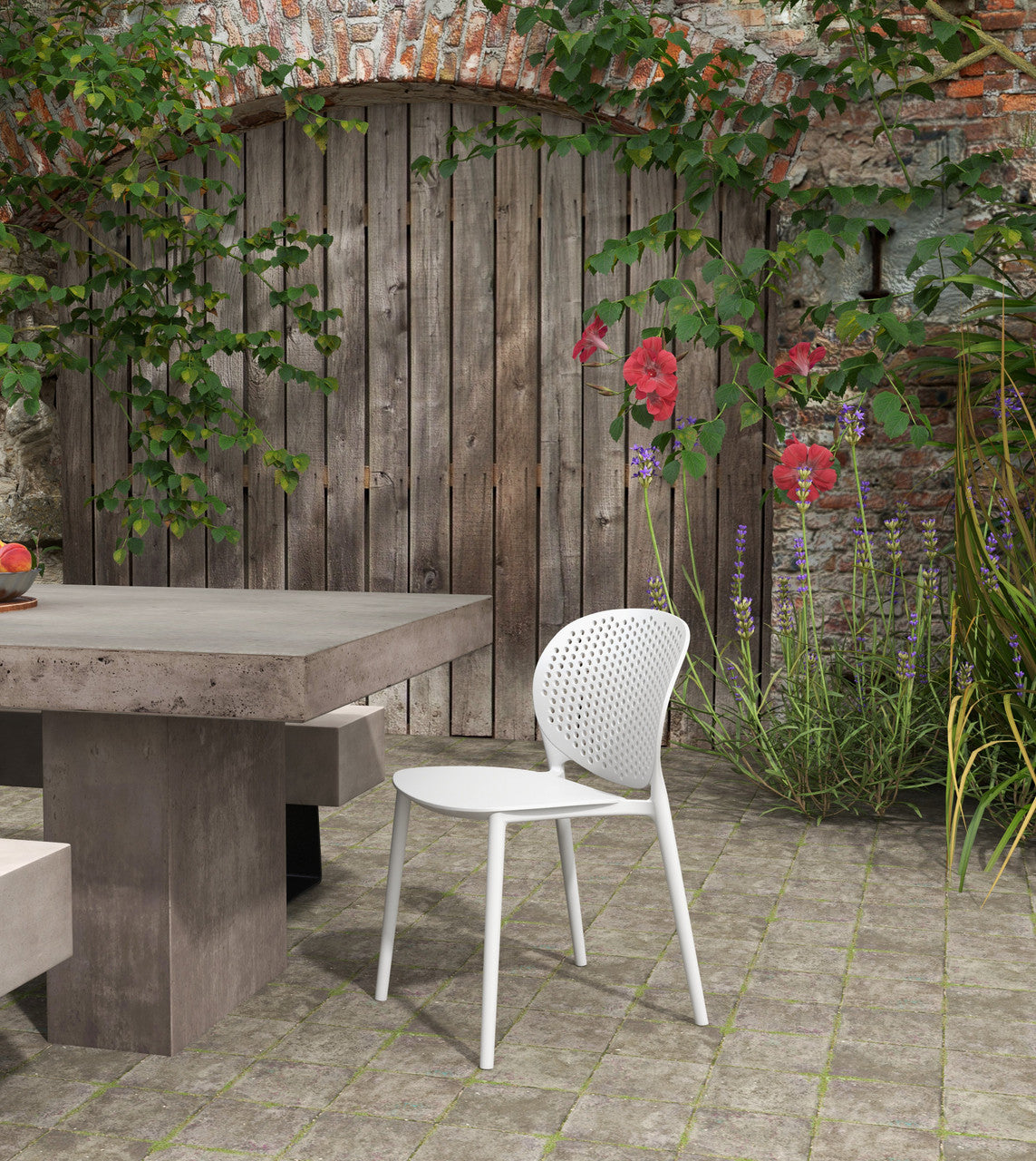 Metro - Bailey Side Chair - Set of 4 - White Seat