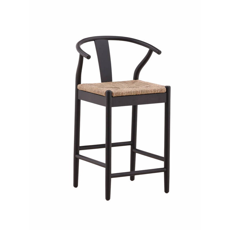 Broomstick Counter Stool Burned Black by Furniture Classics at ZIN Home
