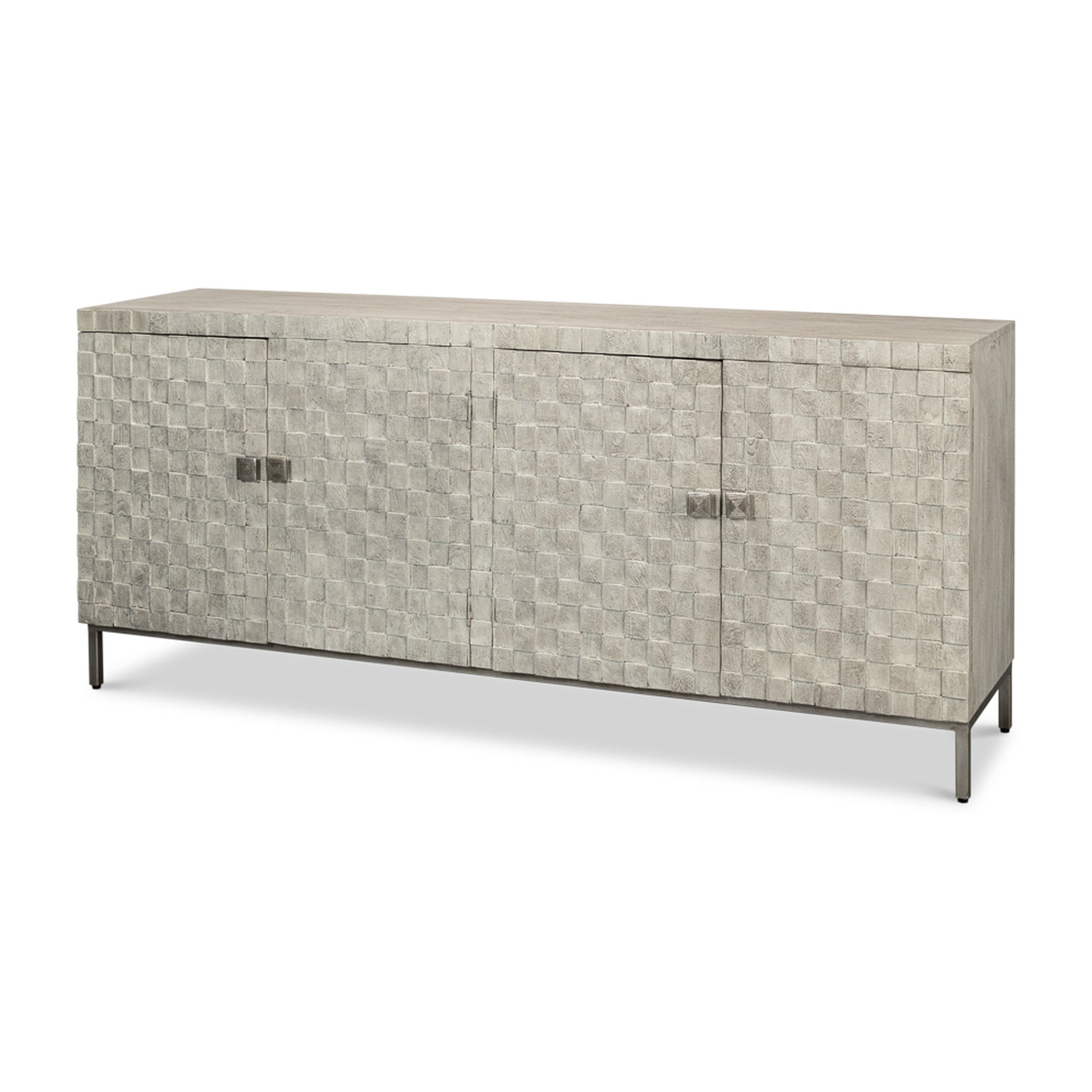 Cubist Four Door Sideboard by Sarreid Ltd