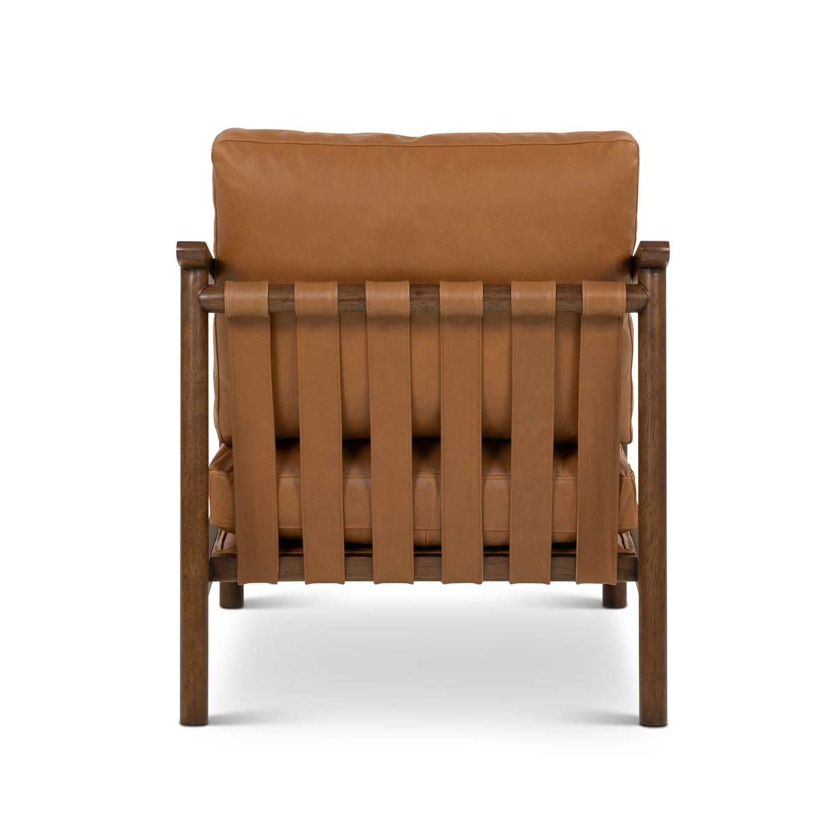 Rowan Leather Accent Chair Walnut, Panama Tan by Urbia - detail 5