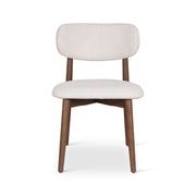 Modern Brazilian Lucia Side Chair Harvest Natural Upholstery - Nogal Frame by Urbia - product view