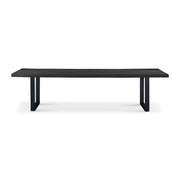 Brooks Dining Table U Base 40" x 116" Ebonized Top - Black Base by Urbia - product view