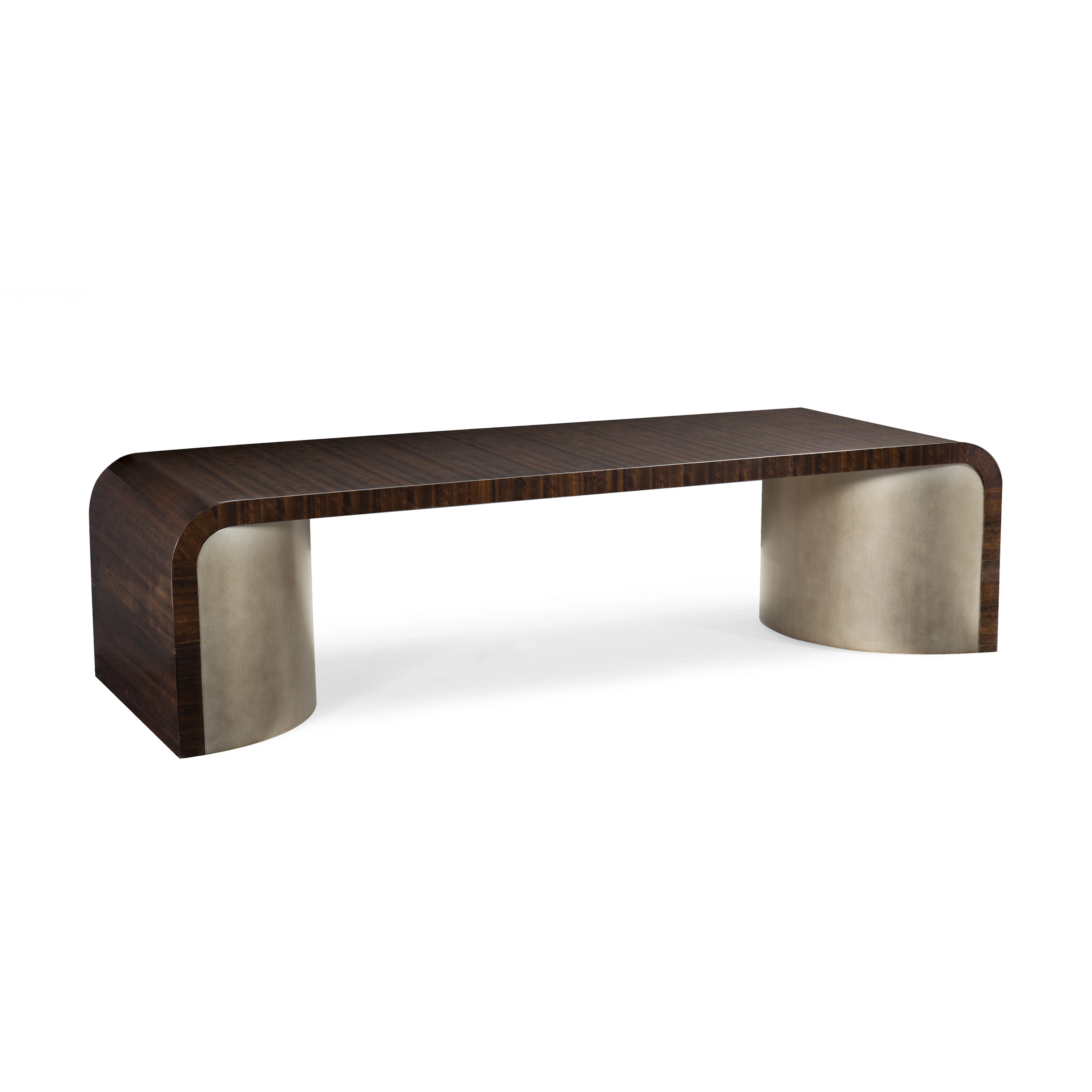 Streamline Cocktail Table Aged Bourbon 66" by Caracole - view 4