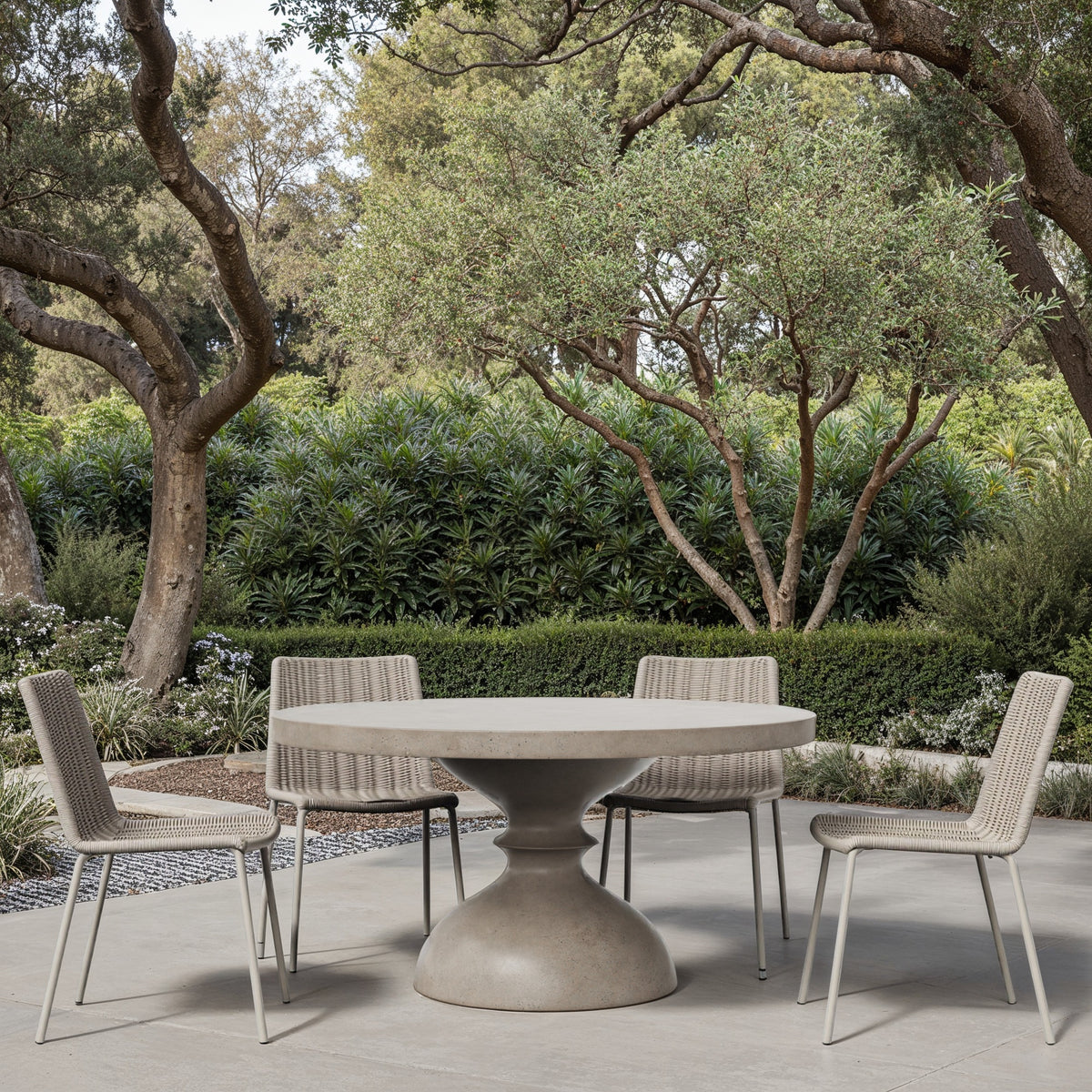 Mixx Spindle 59" Round Dining Table - Dark Grey by Urbia - detail 5