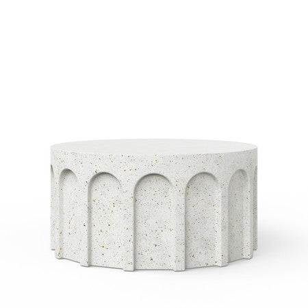 Mixx Atlas Round Coffee Table - Ivory Terrazzo
