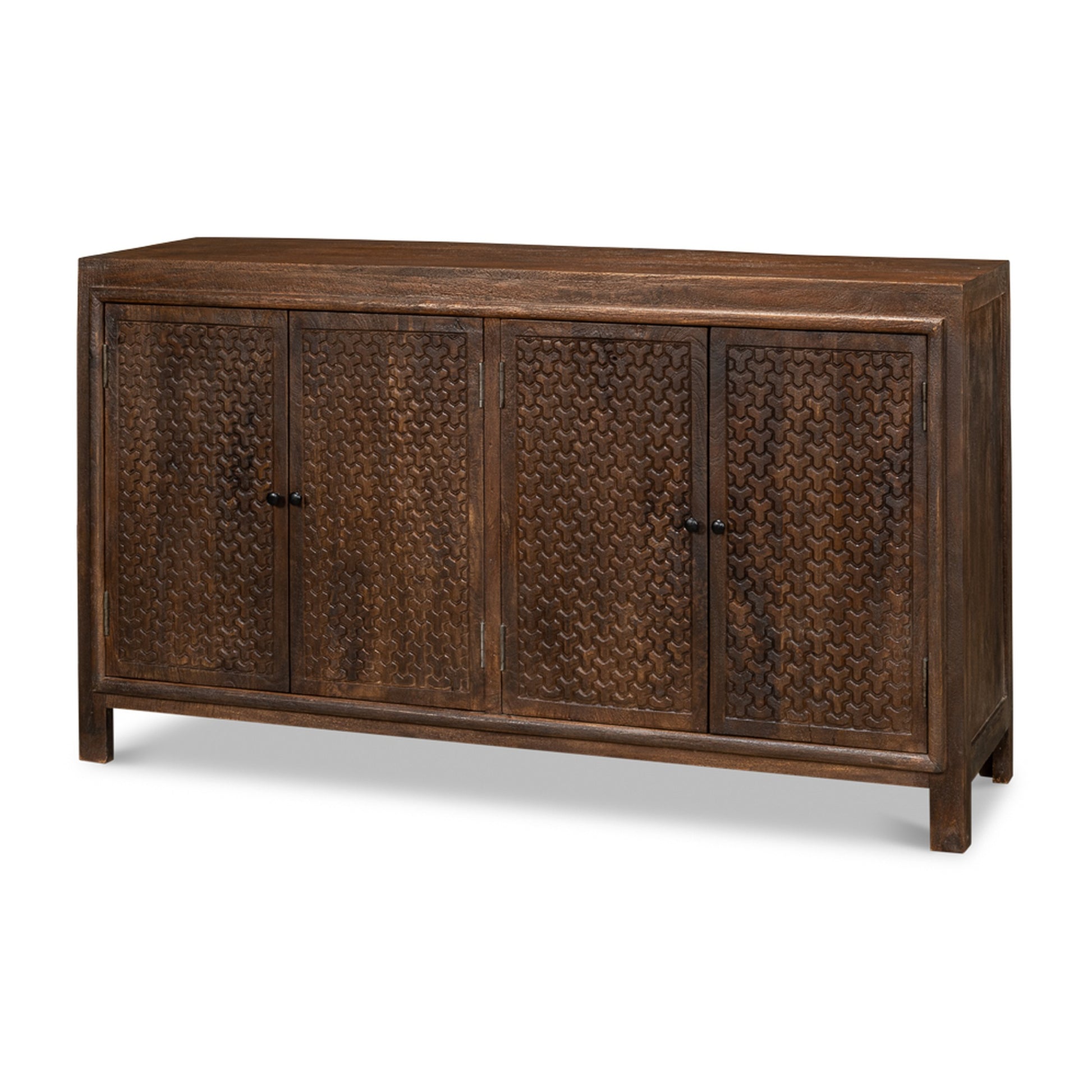 Battle Chainmail 4 Door Sideboard by Sarreid Ltd