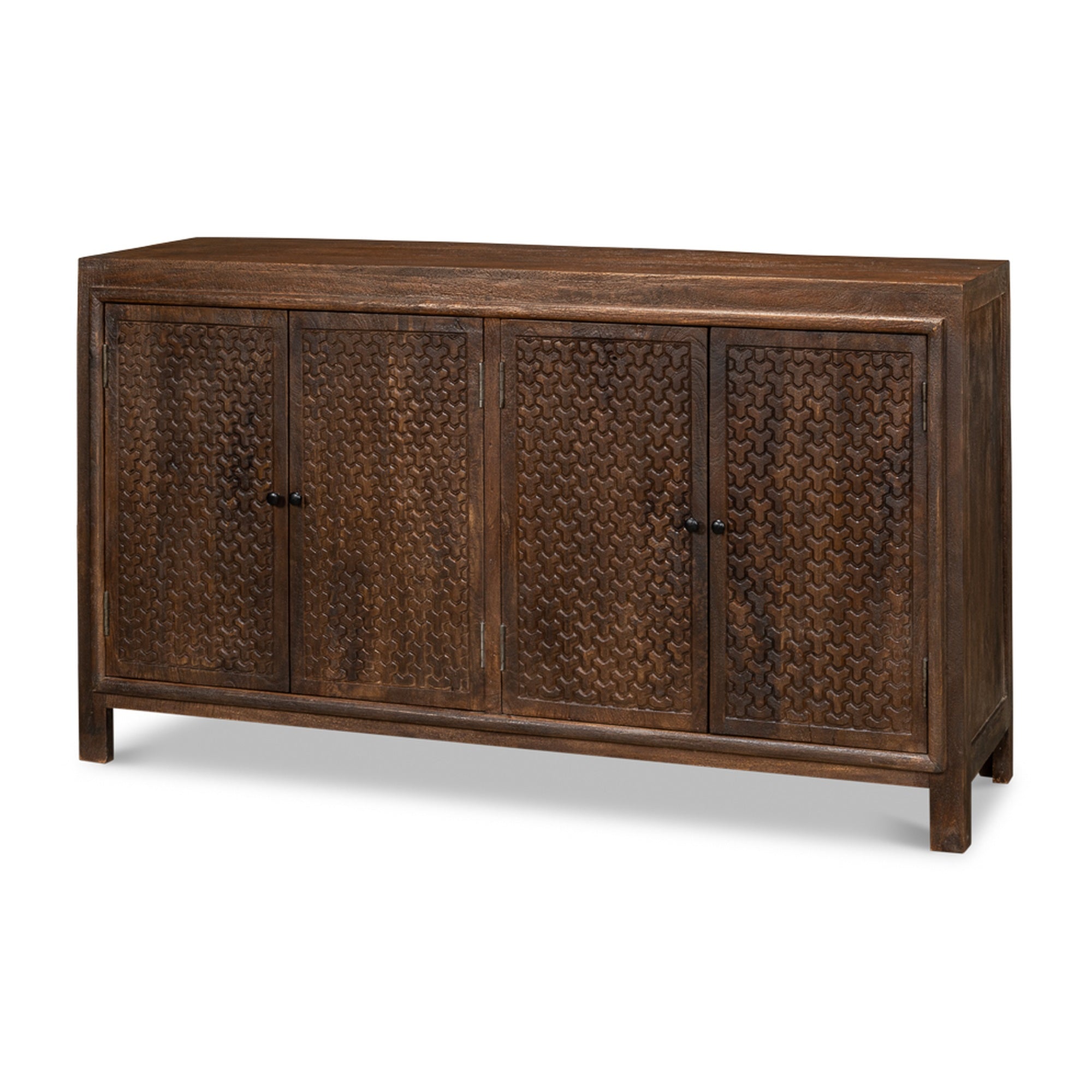 Battle Chainmail 4 Door Sideboard by Sarreid Ltd