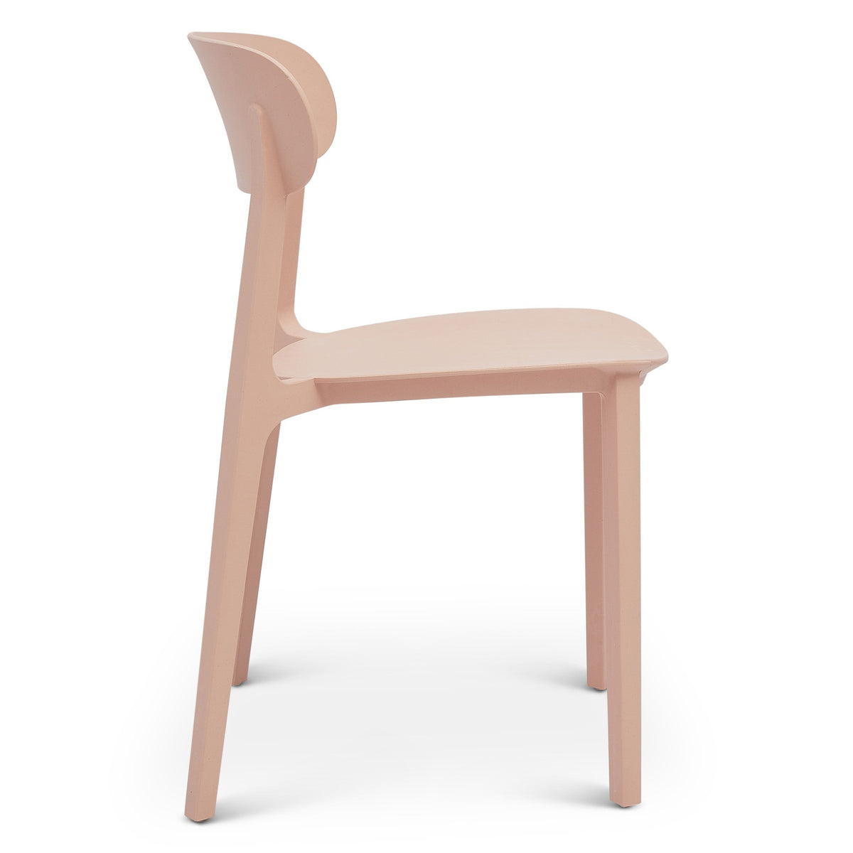 Metro Spencer Eco-Friendly Outdoor Stacking Chair Set of 4 - Dusty Rose by Urbia - detail 3
