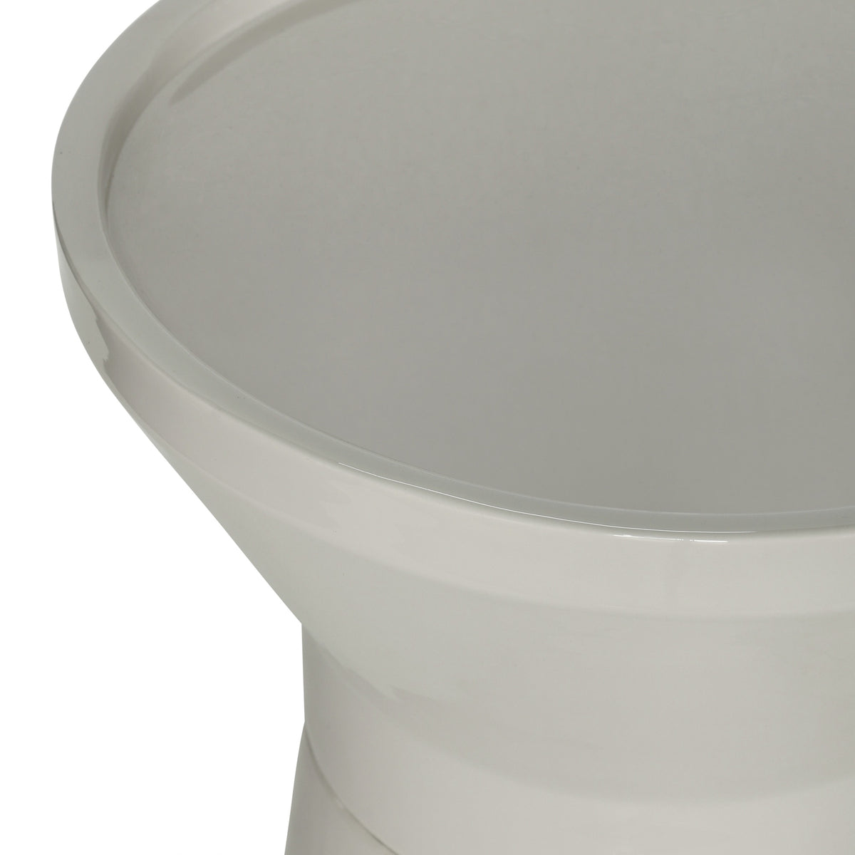 Sabine Enamel End Table Bone White by Urbia - detail 4