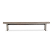 Brooks Bench 102" - Sandblasted Grey Frame by Urbia - product view