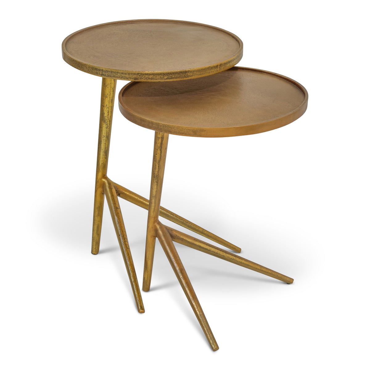 Leo Nesting Set (Set of 2) Antique Brass, Antique Brass by Urbia - product view
