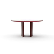 Tobie Round Dining Table - Rouge Soft Silver Paint 60" by Caracole