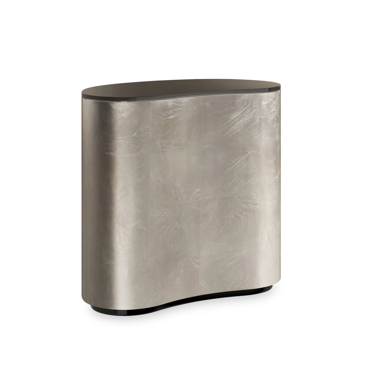 Amalie Charcoal Leaf End Table 25" by Caracole - view 4
