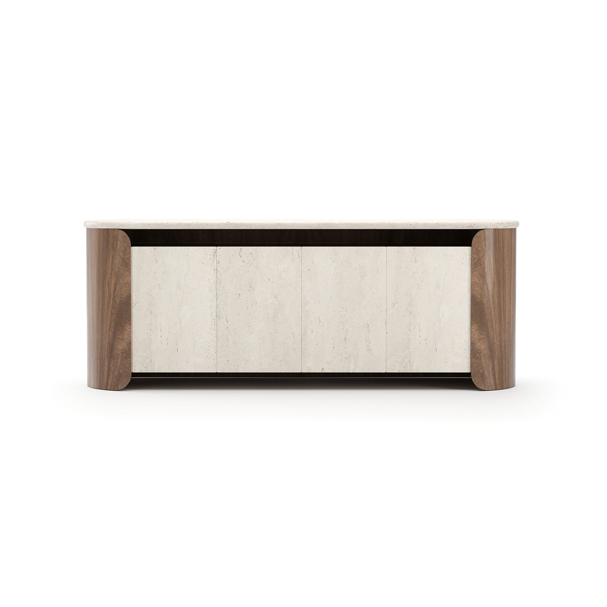 Fleur Open Sideboard Porcini 84" by Caracole