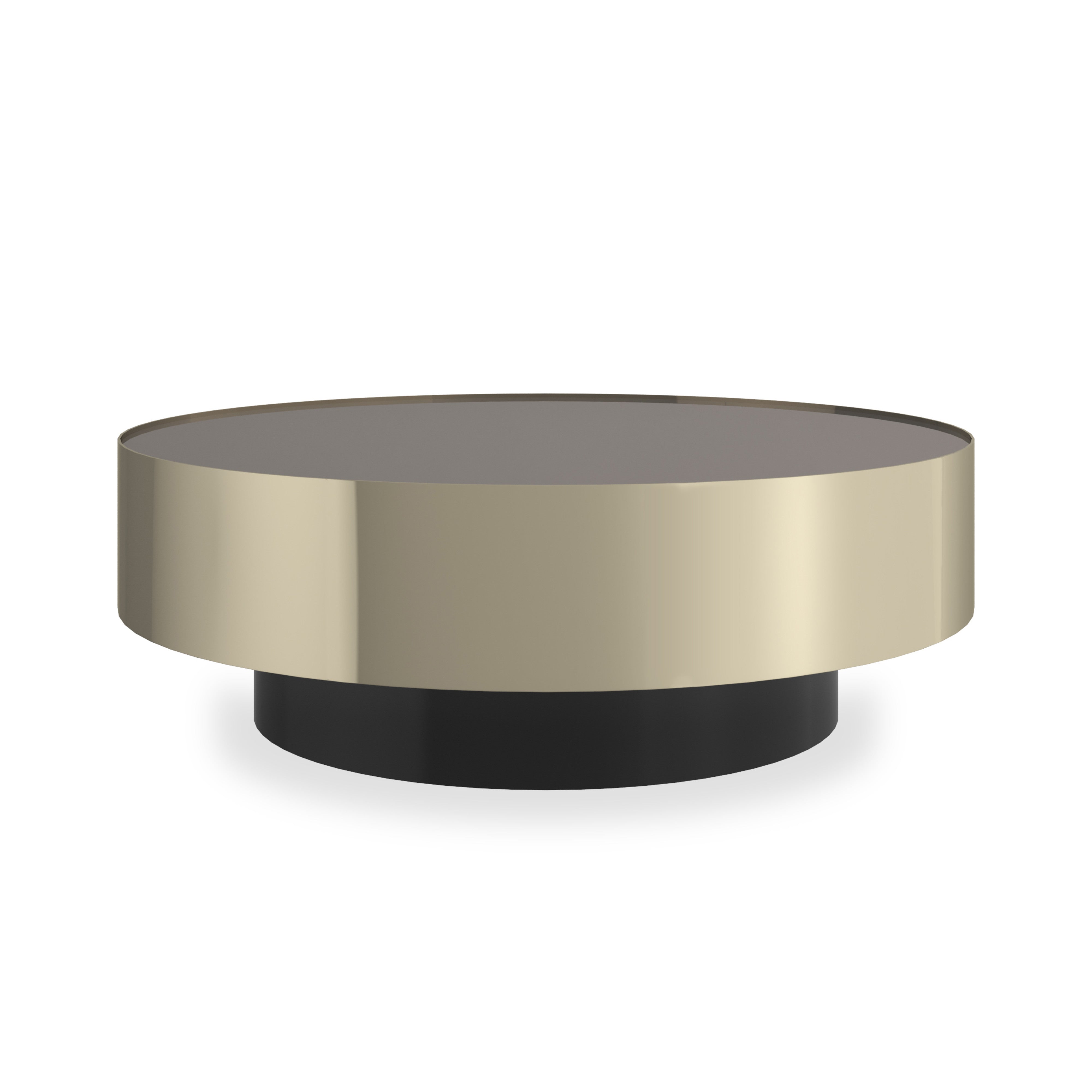Radius Cocktail Table Whisper of Gold 44" by Caracole