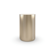 Round About-Tall Whisper of Gold End Table 16" by Caracole