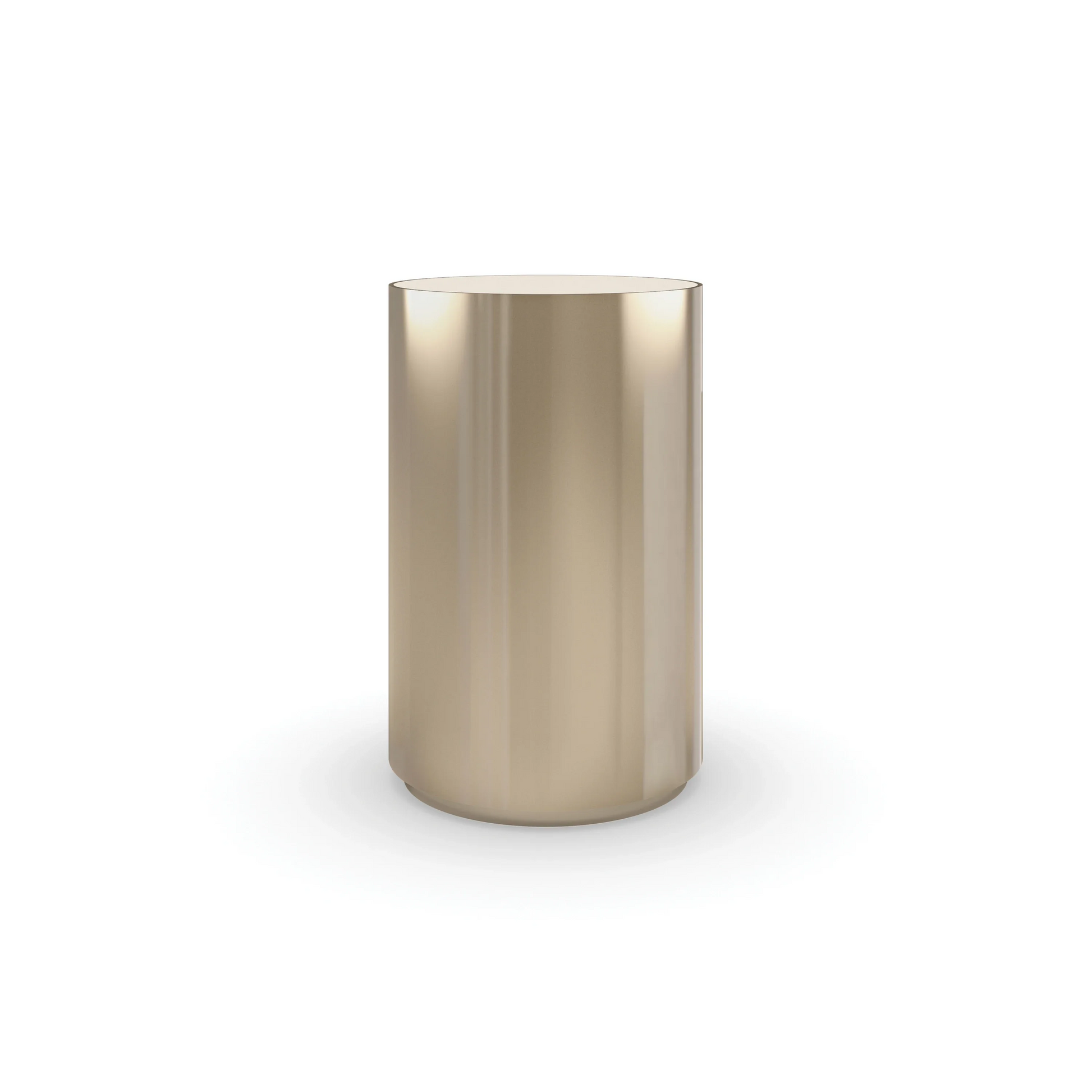 Round About-Tall Whisper of Gold End Table 16" by Caracole