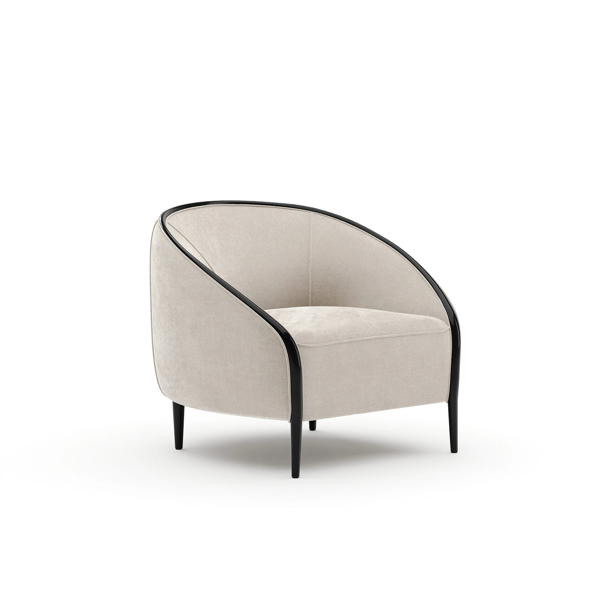 Petit Accent Chair - Ivory Chairs 37" by Caracole - view 2