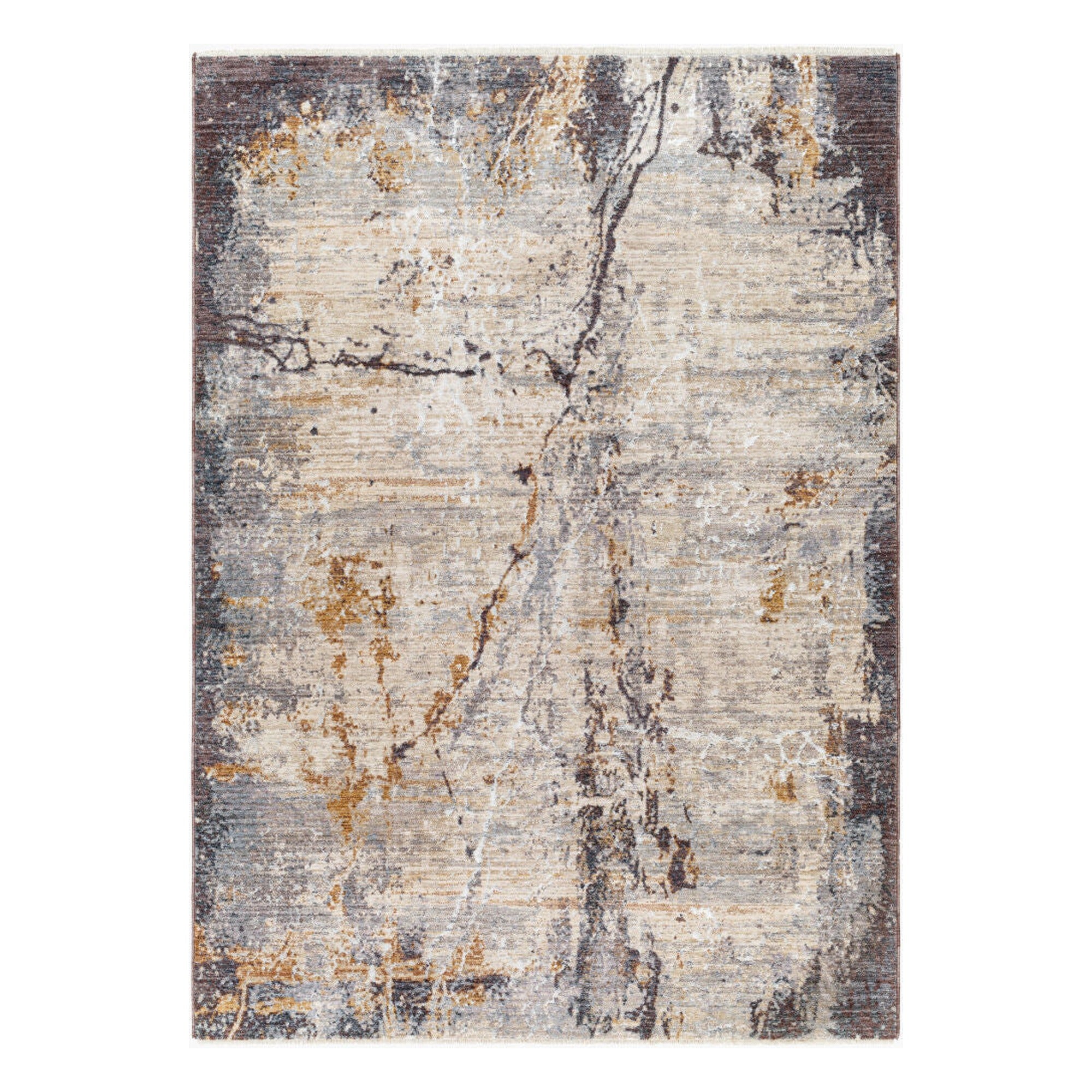 Aida Beige/Tan Machine Woven Rug AAD-2302 - 2' x 2'11"